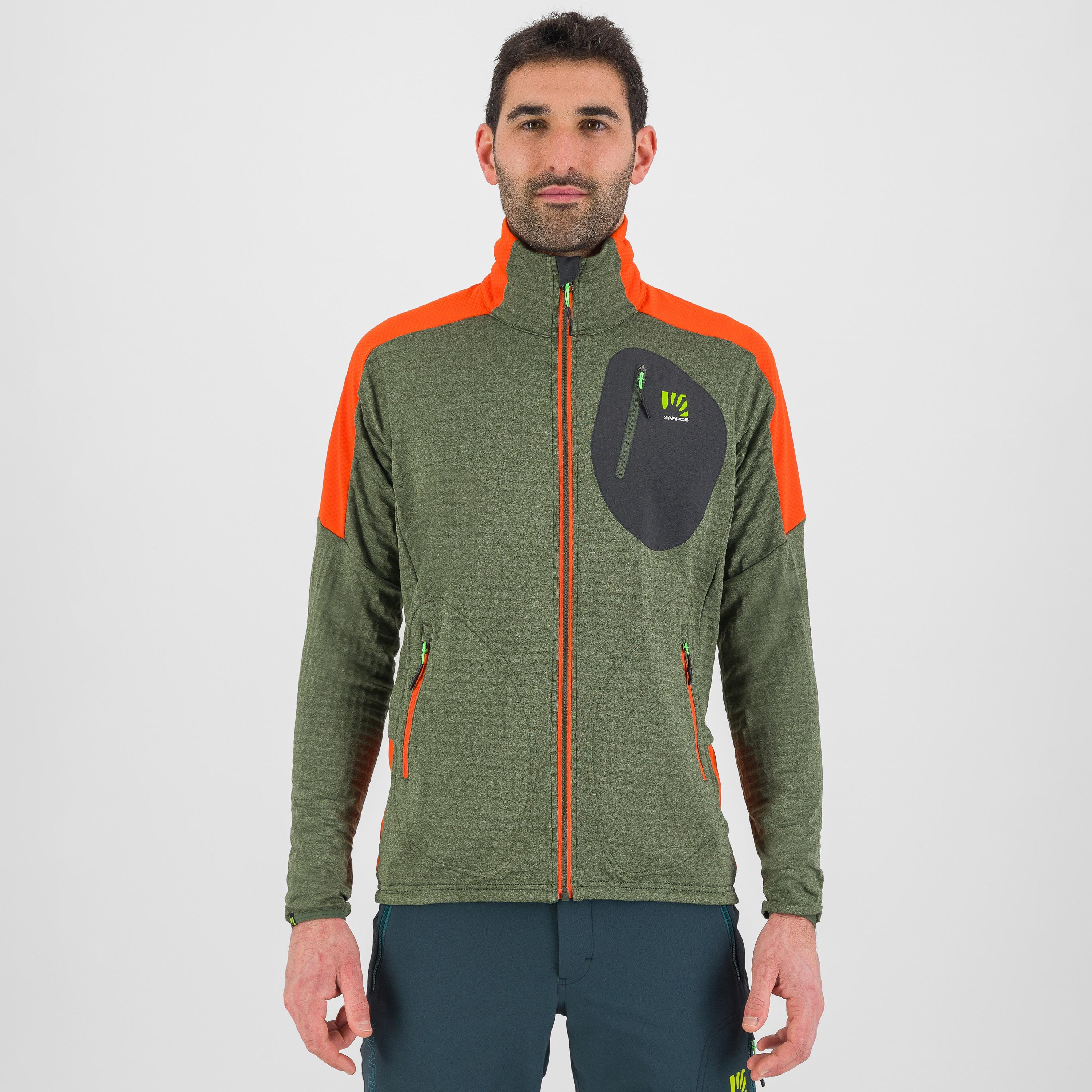 Puez fleece - thyme/spicy ornage - karpos
