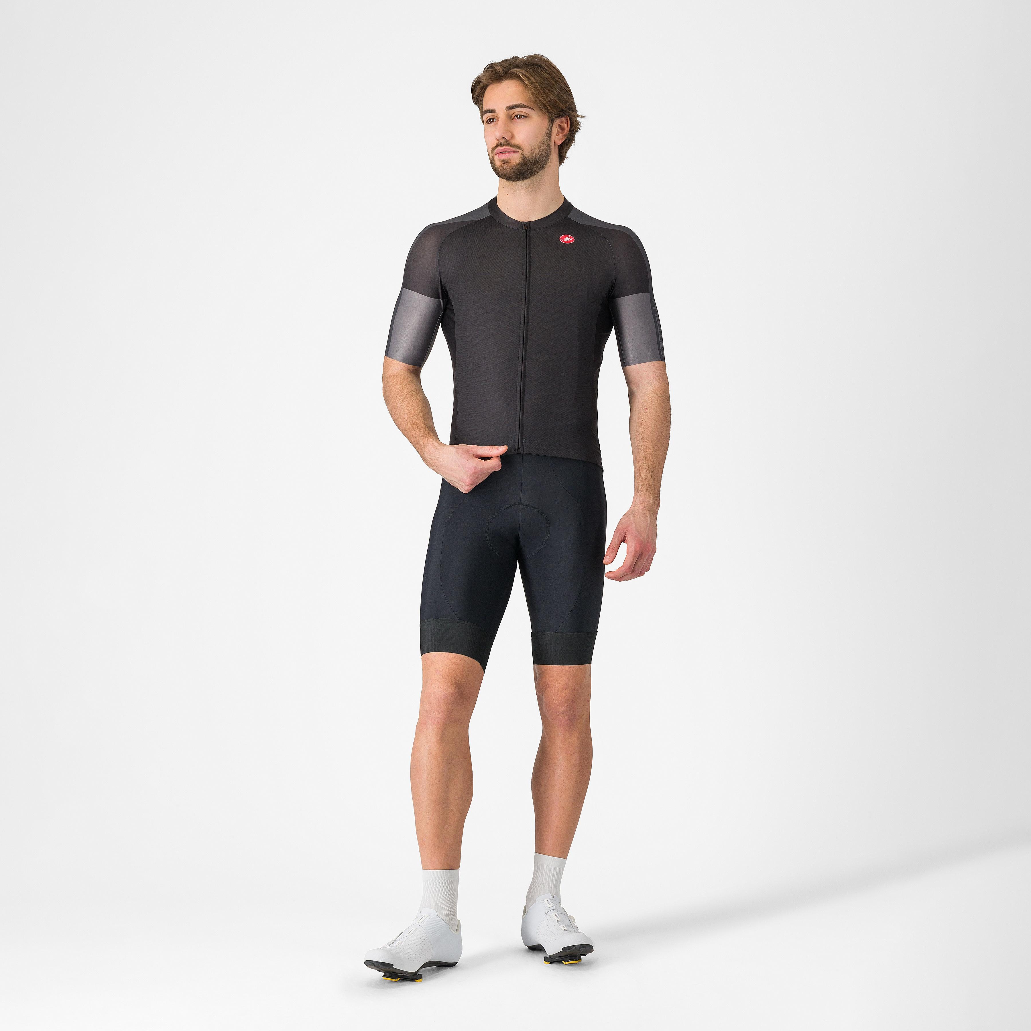 Entrata 6 jersey - light black/dark gray-smoky gr - castelli