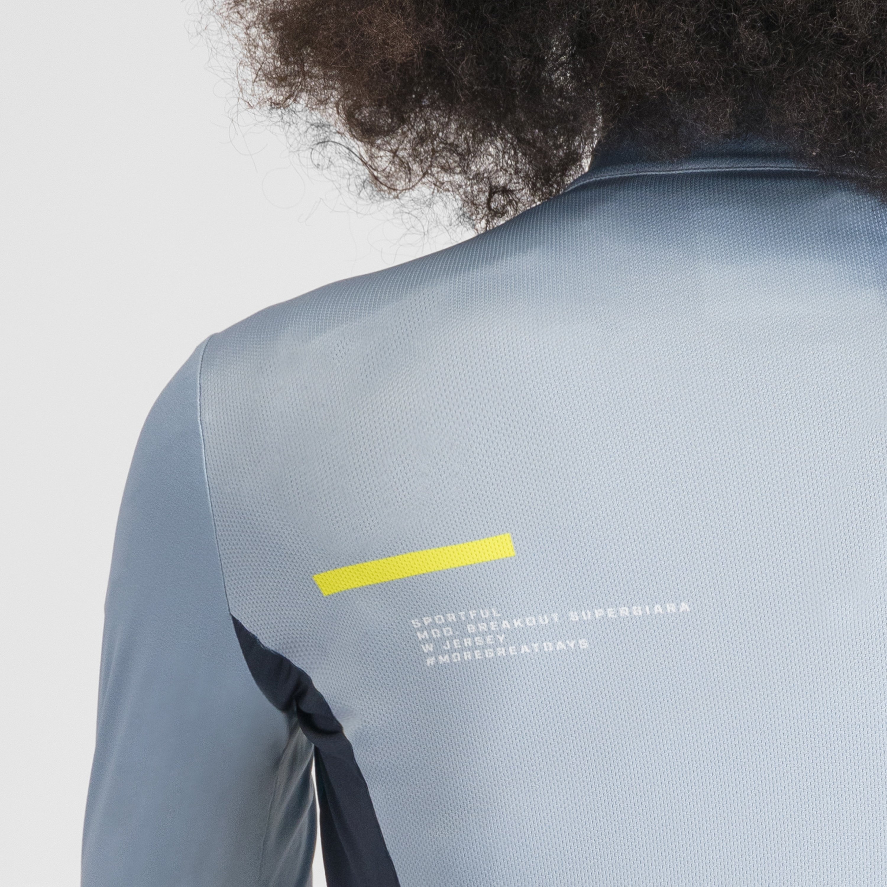 Breakout supergiara w thermal jersey - ice gray teal blu black cedar - sportful