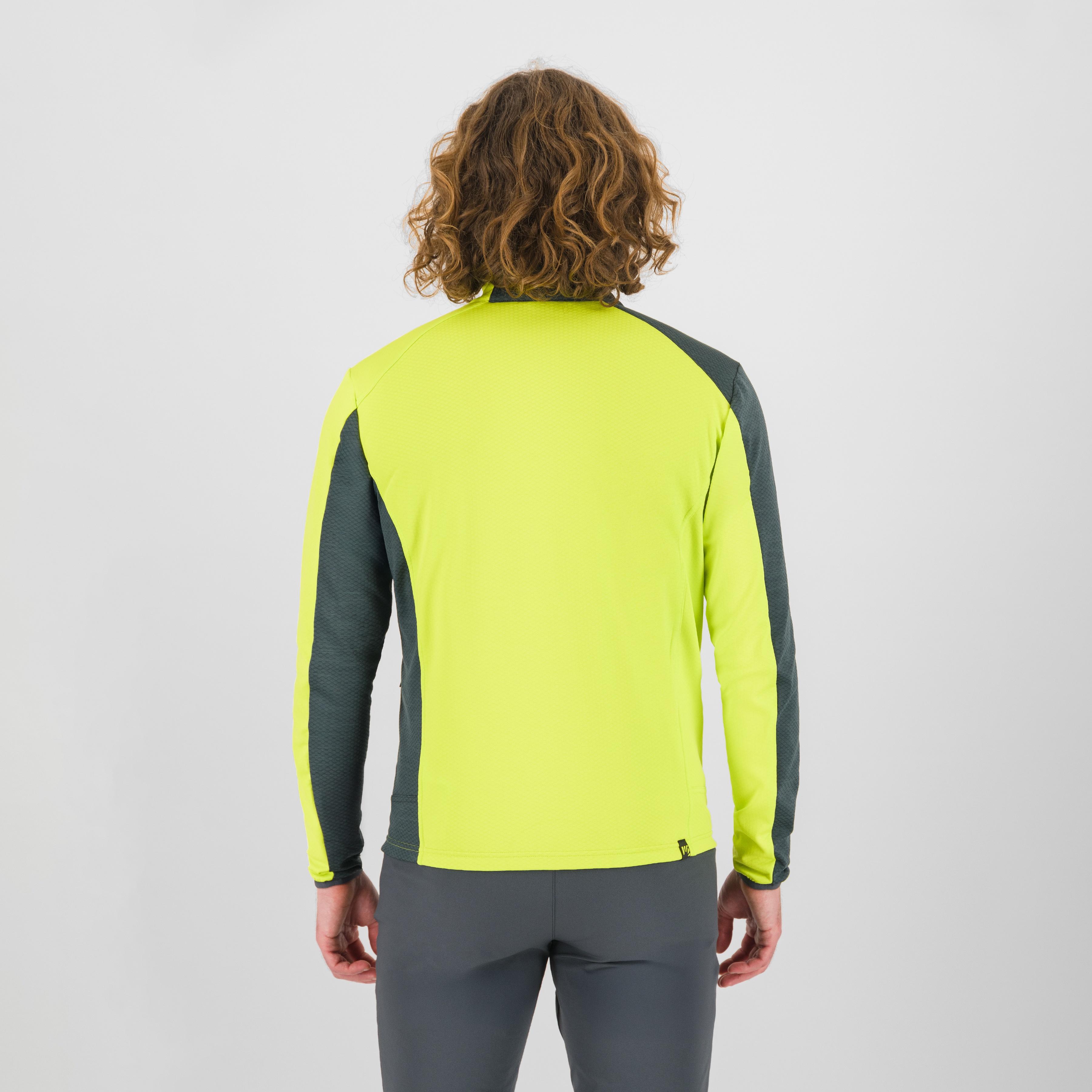 Cherz fleece - woodl.gray/acid lime - karpos