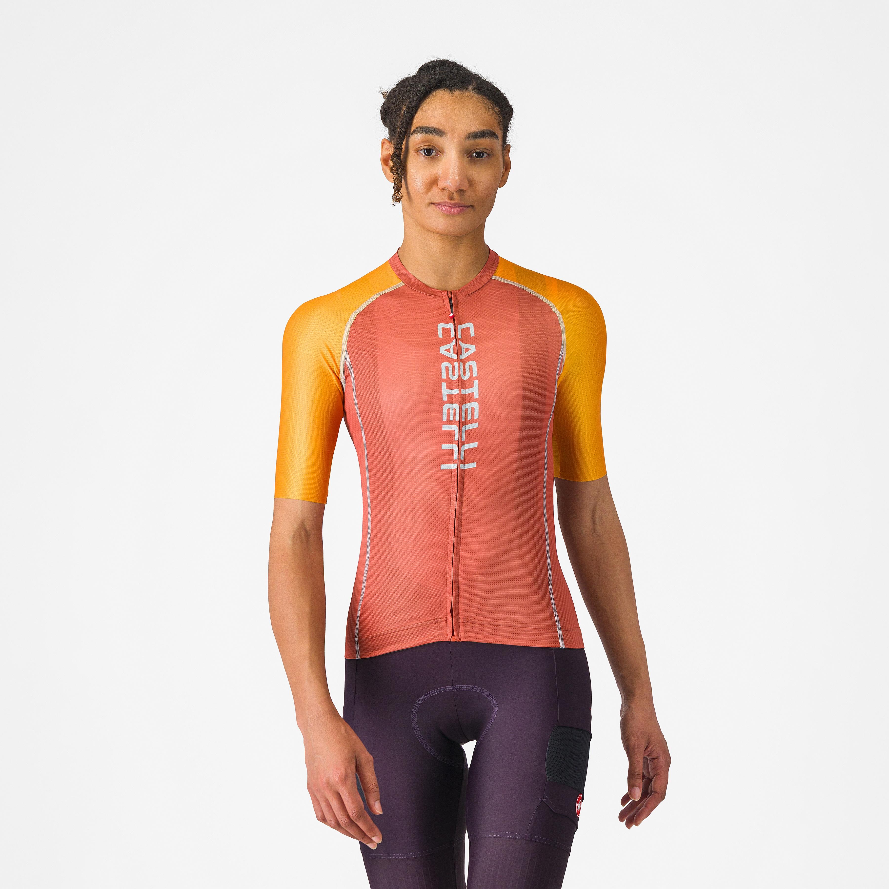 Unlimited 2 w jersey - paprika/vivid orange-winter sk - castelli