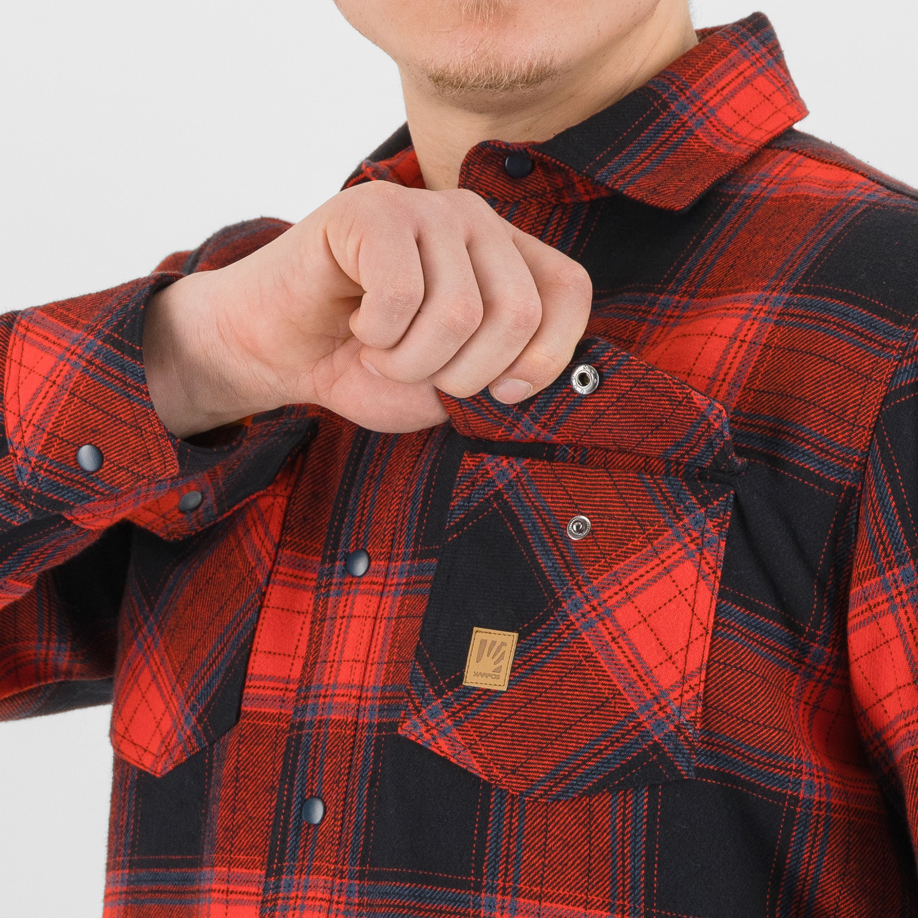Tasso jacket - fiery red/black - karpos
