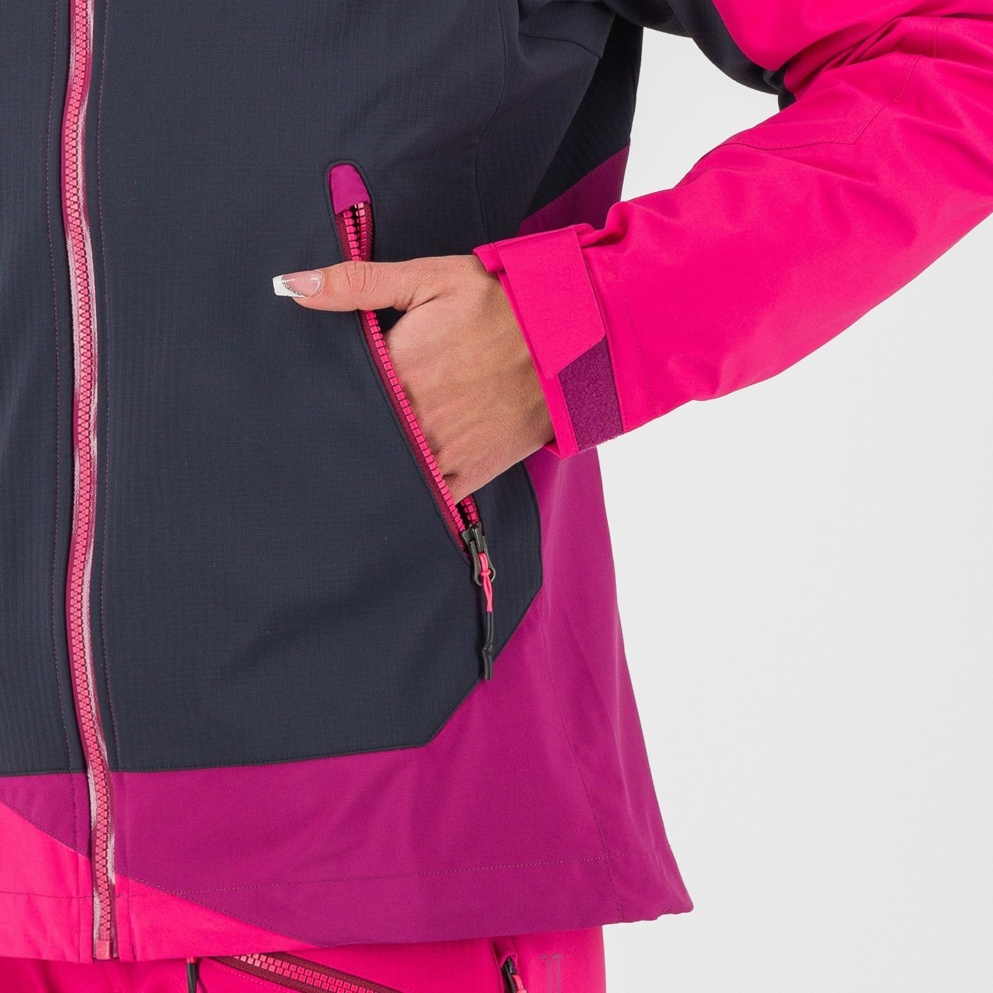 Marmolada w jacket - vulcan/boysenberry/pink - karpos