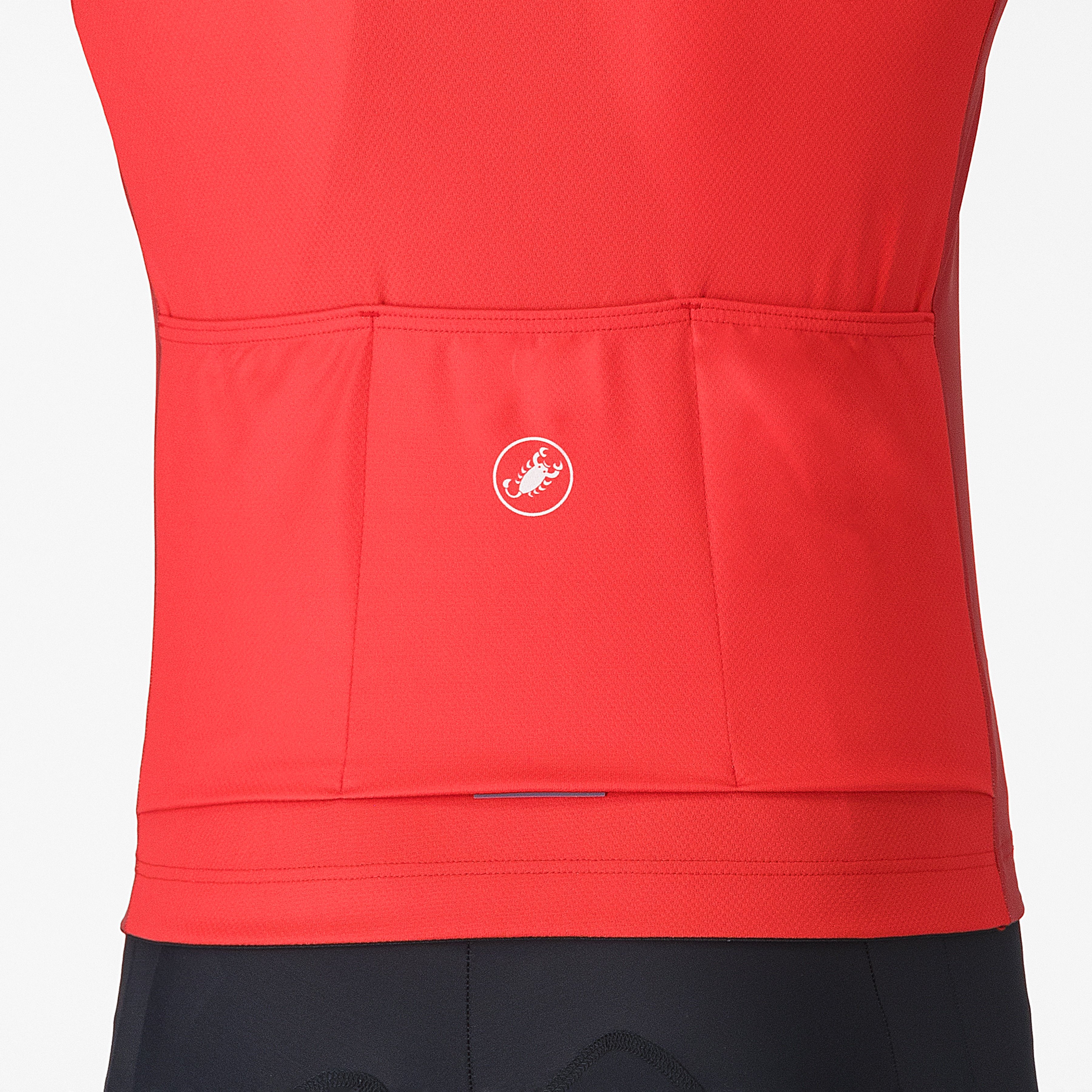 Entrata 6 jersey - red/smoky gray-silver gray - castelli
