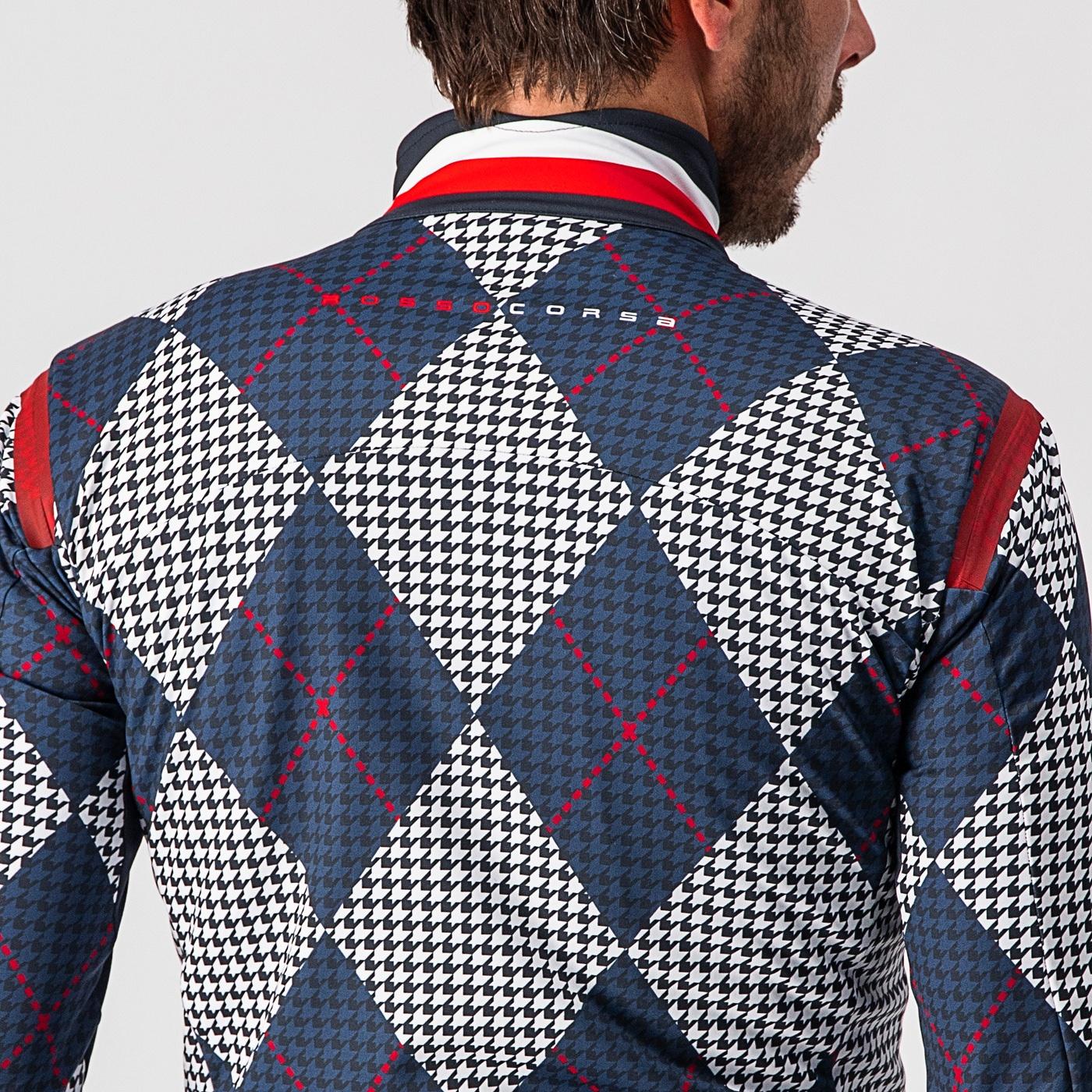 Perfetto ros long sleeve - savile blue/white-pro red-argy - castelli