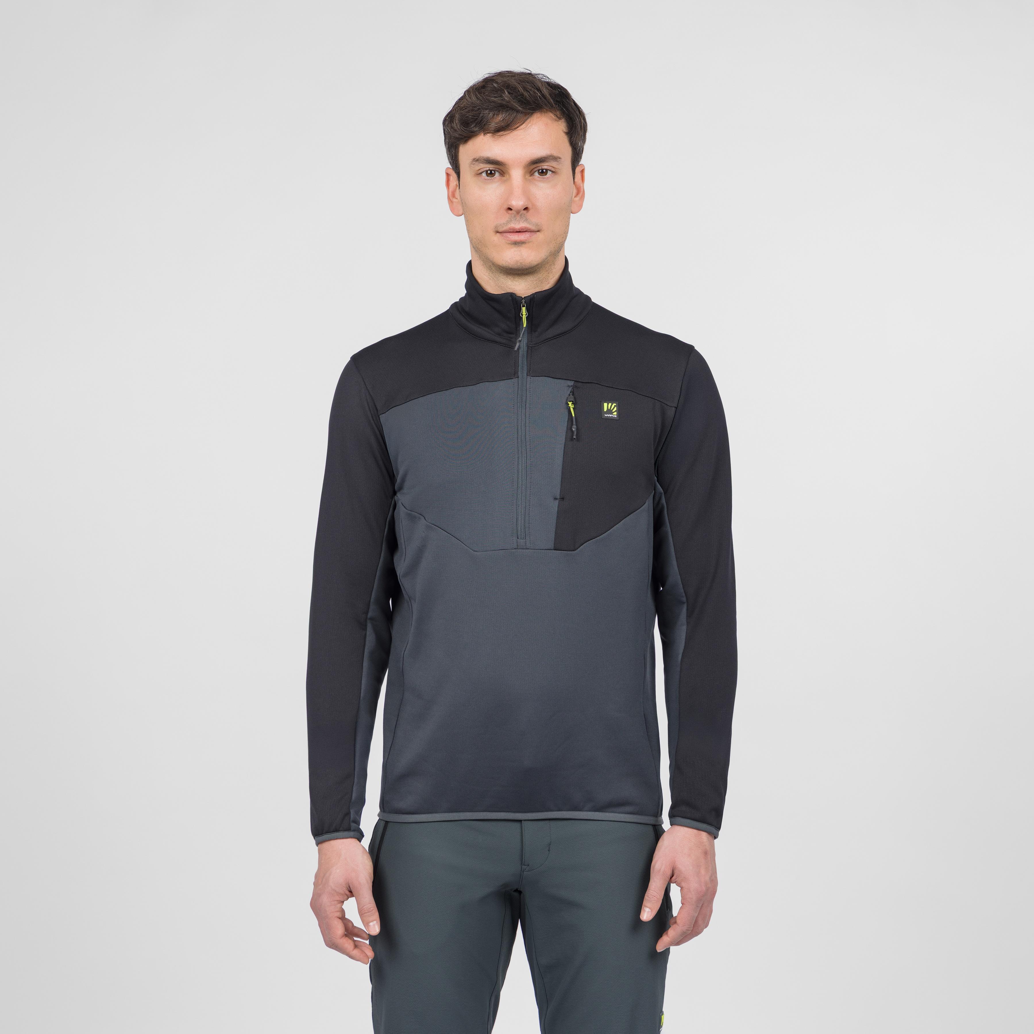 Bigontina half zip fleece - woodl.gray/black - karpos
