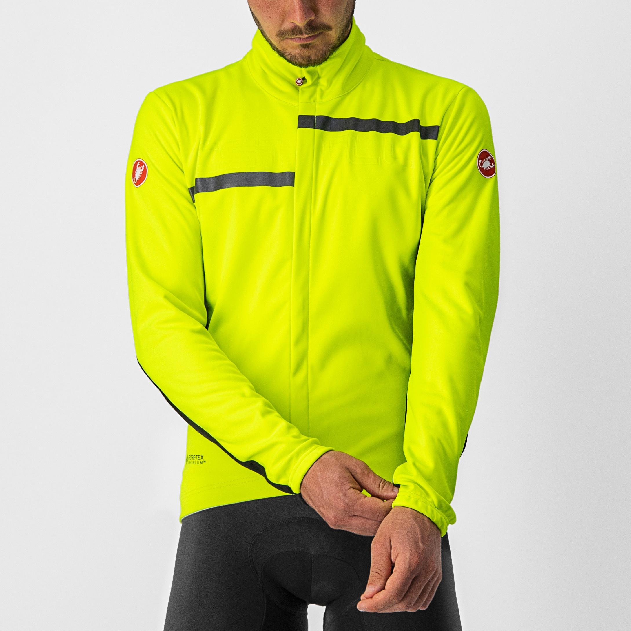 Transition 2 jacket - yellow fluo/black-black reflex - castelli