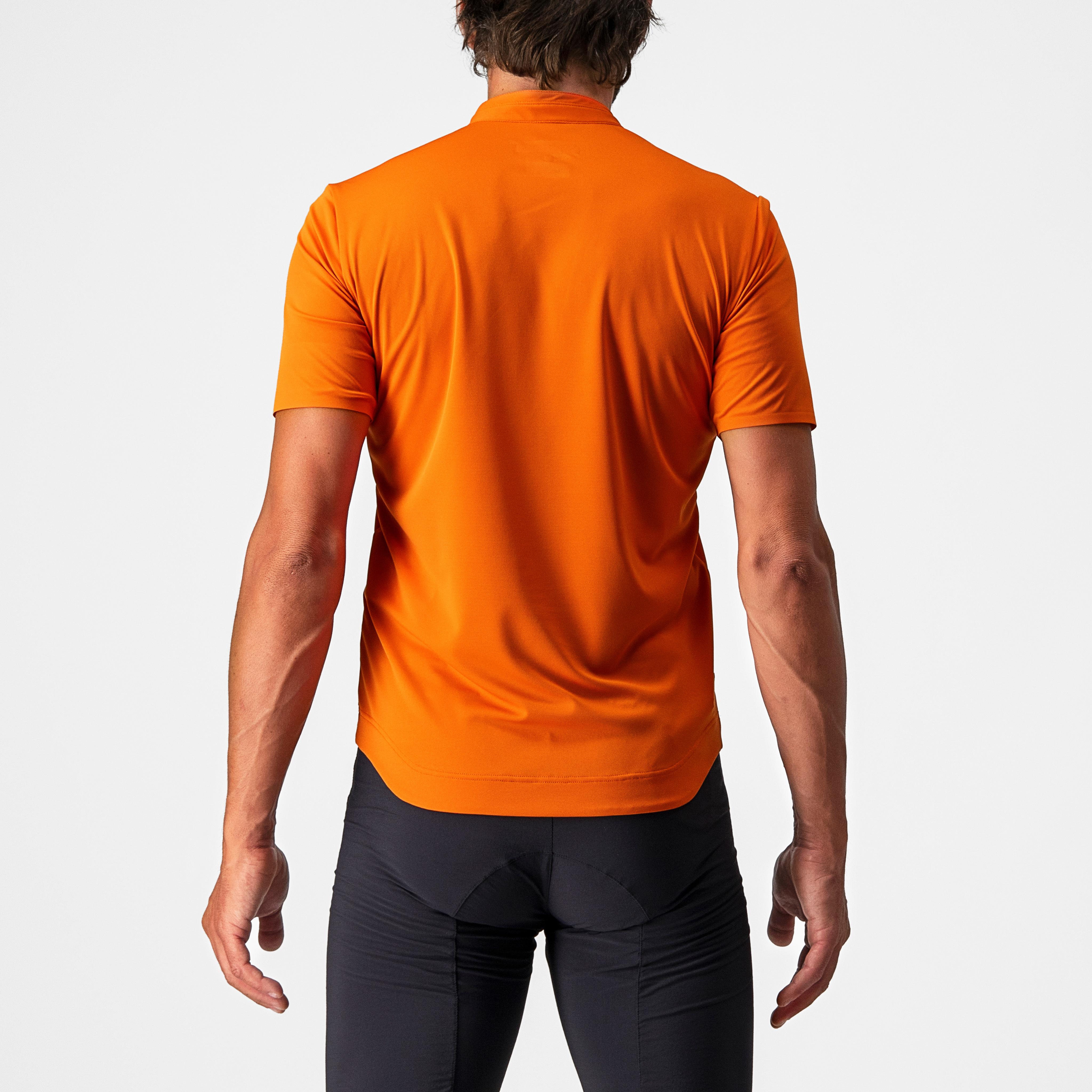 Tech 2 polo - orange rust - castelli