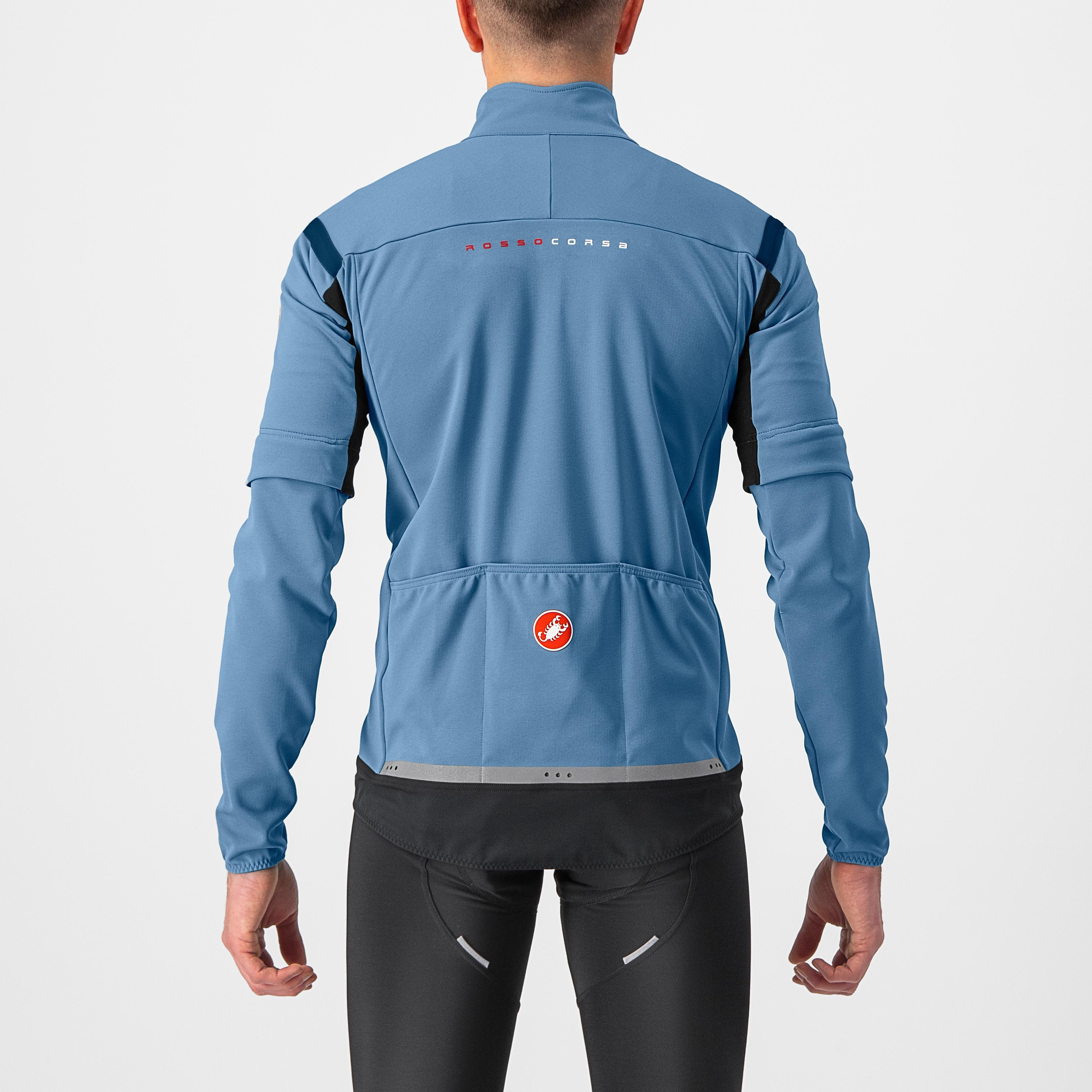 Perfetto ros 2 convertible jacket - steel blue/savile blue - castelli