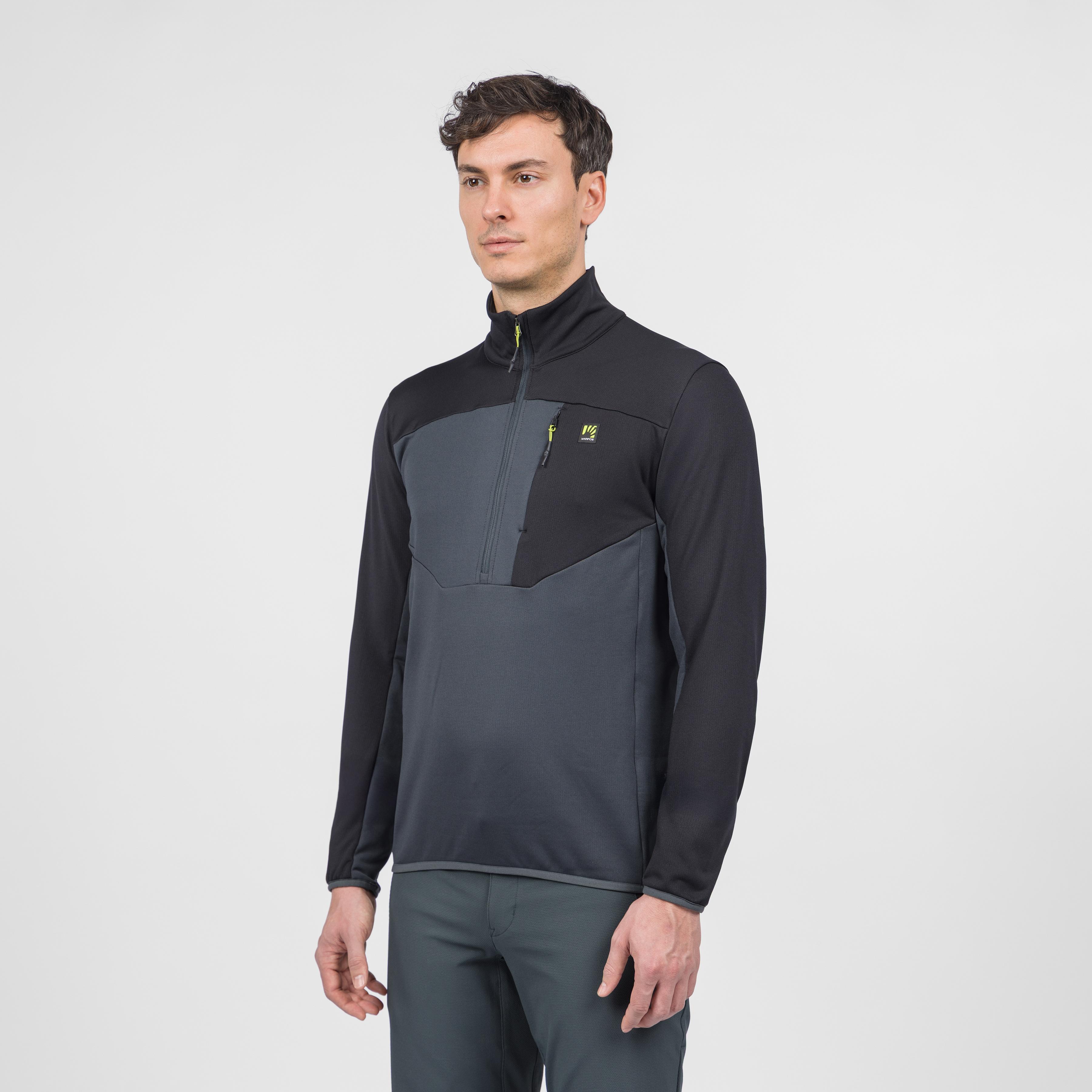 Bigontina half zip fleece - woodl.gray/black - karpos