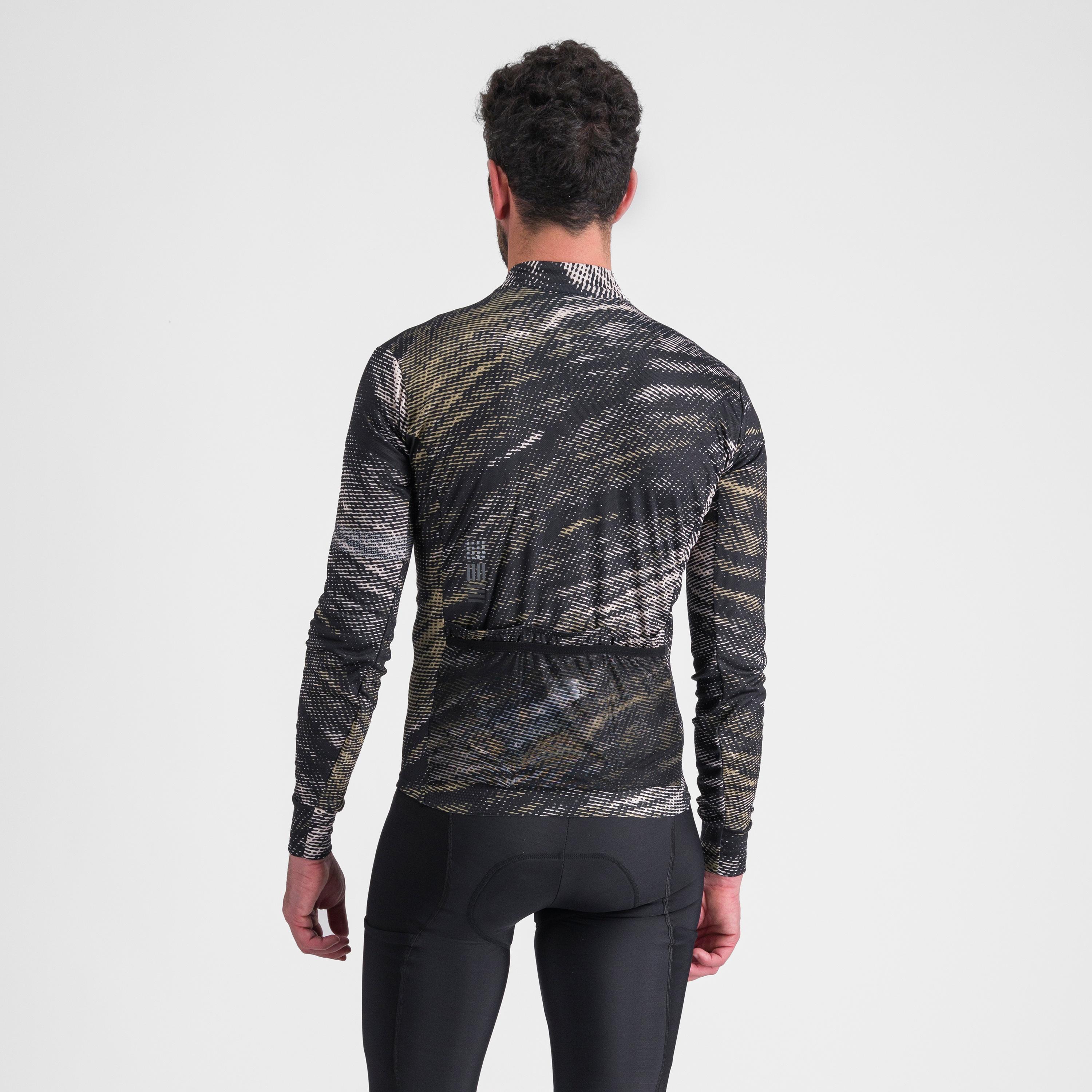 Cliff supergiara thermal jersey - black olive green cement - sportful