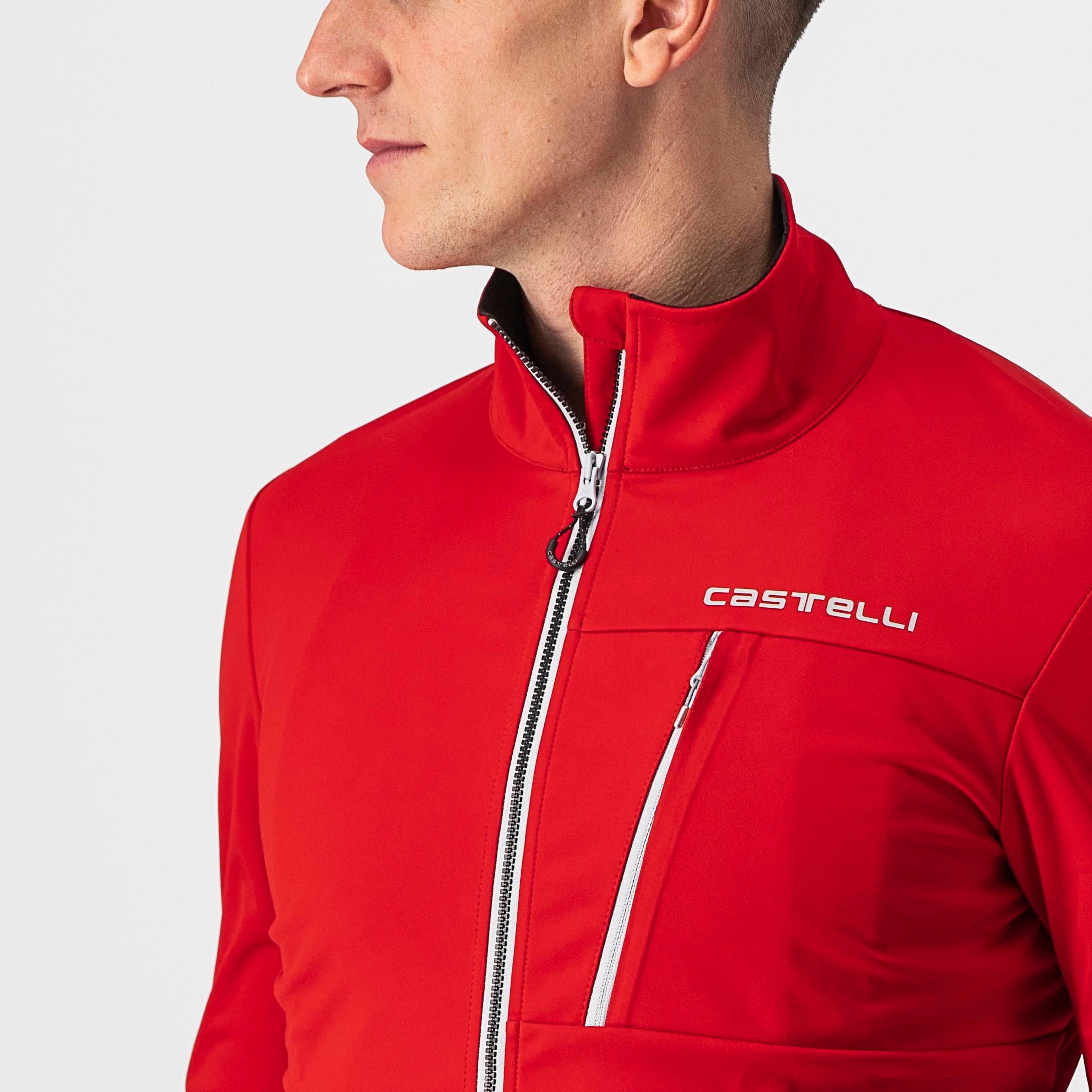 Go jacket - red/silver gray - castelli