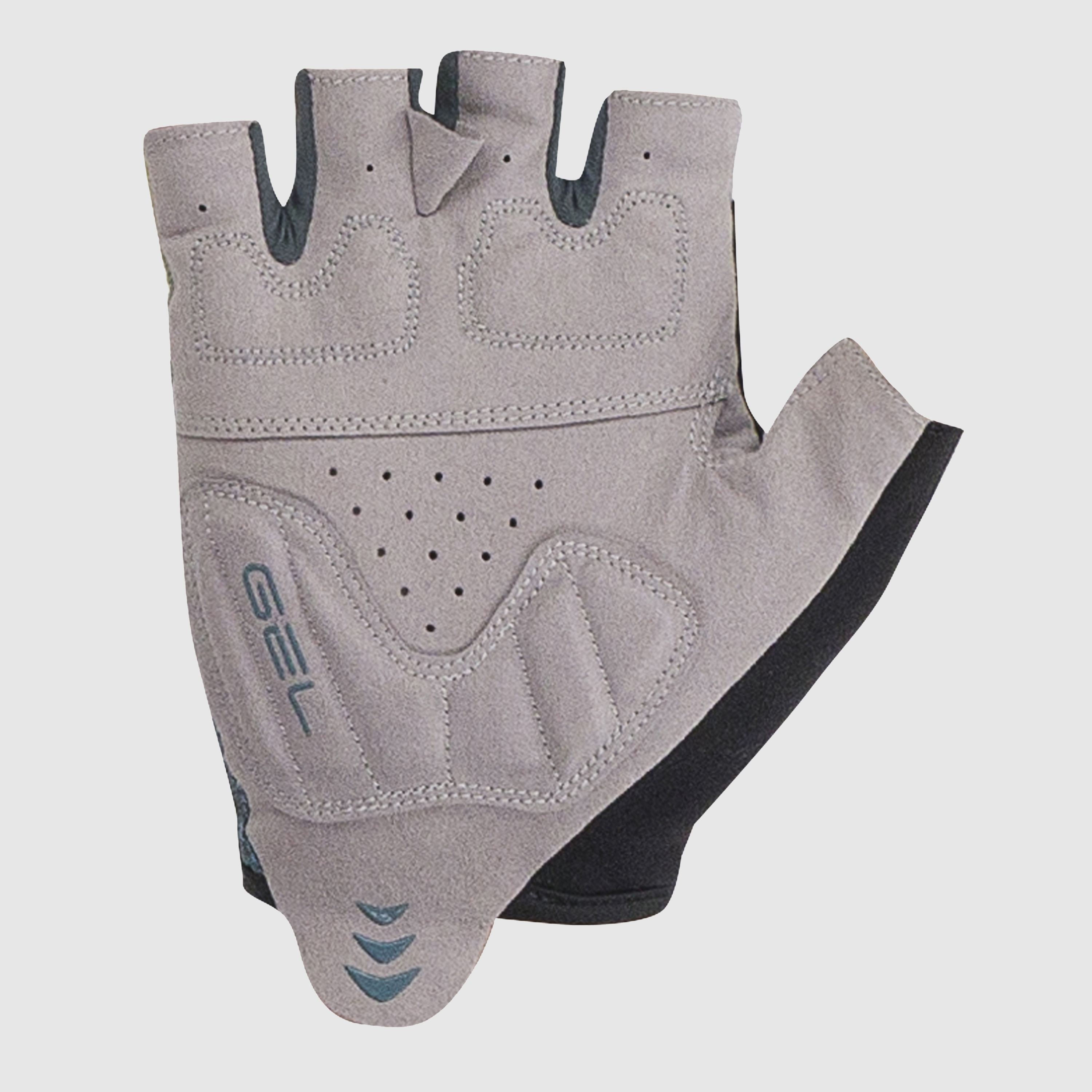 Federia 1/2 fingers glove - dark slate/north atlantic/lemo - karpos