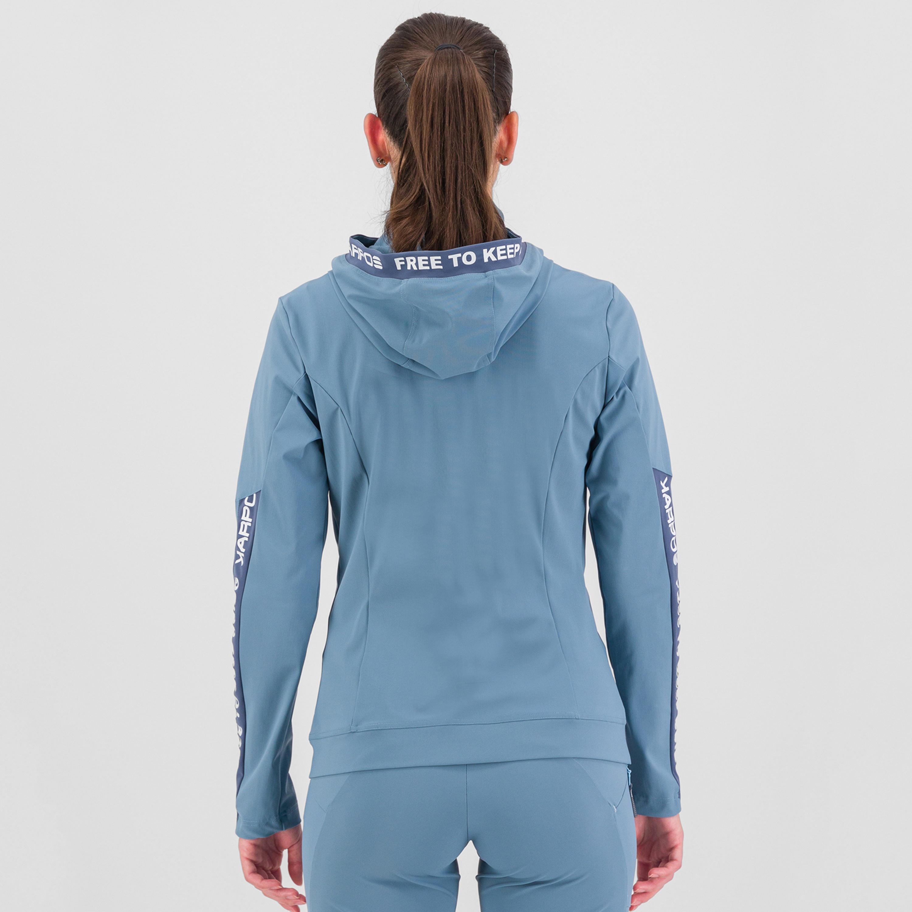 Easyfrizz w full-zip hoodie - spring lake/vintage indigo - karpos