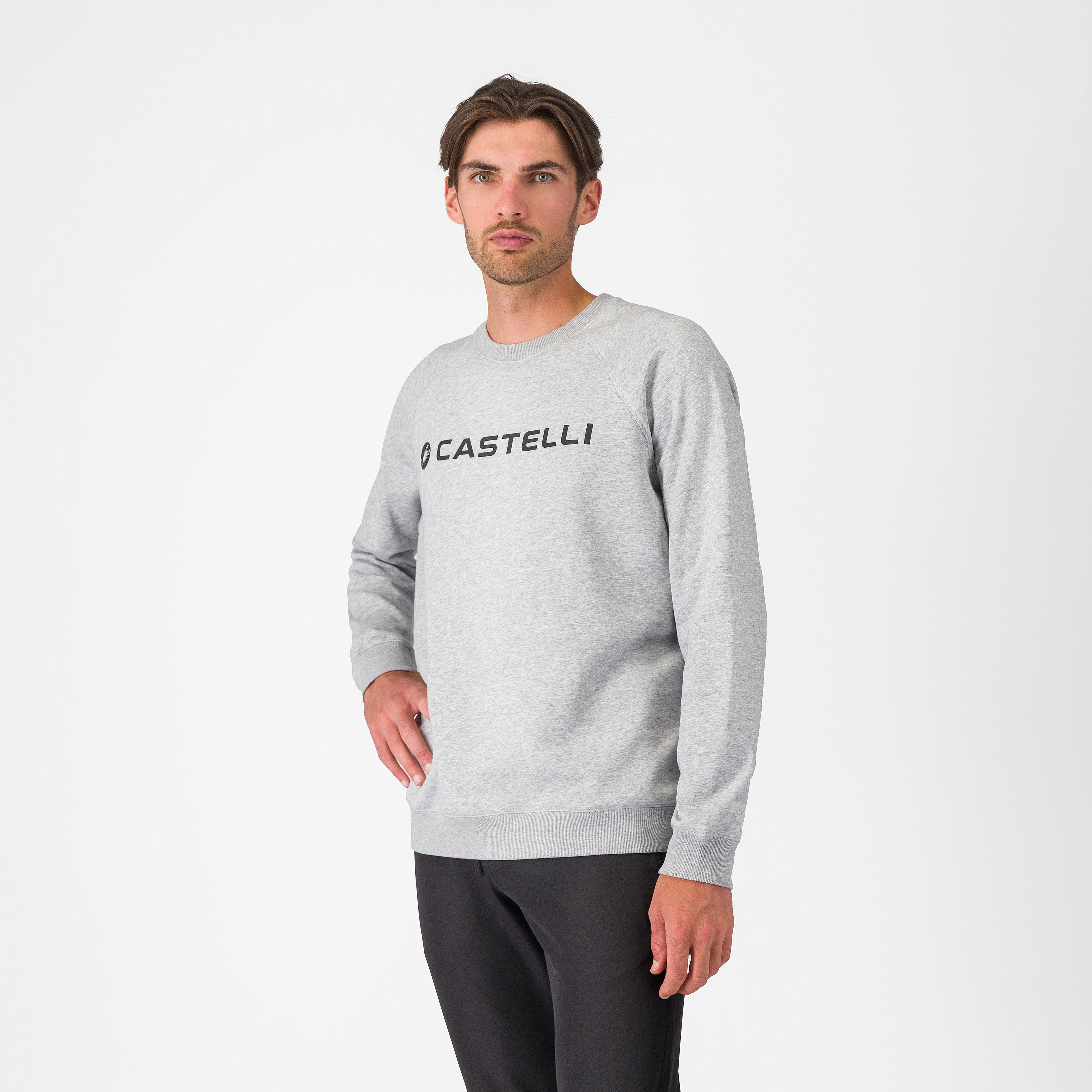 Logo sweatshirt - melange gray - castelli