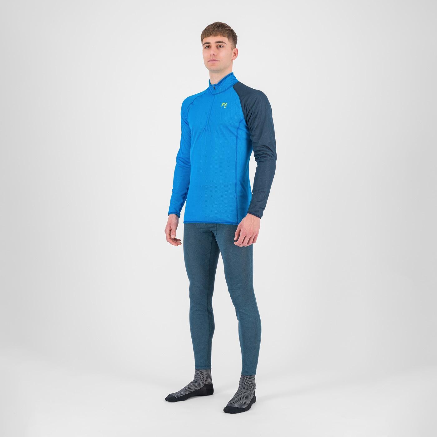Dinamico octa jersey ls half zip - diva blue/midnight - karpos