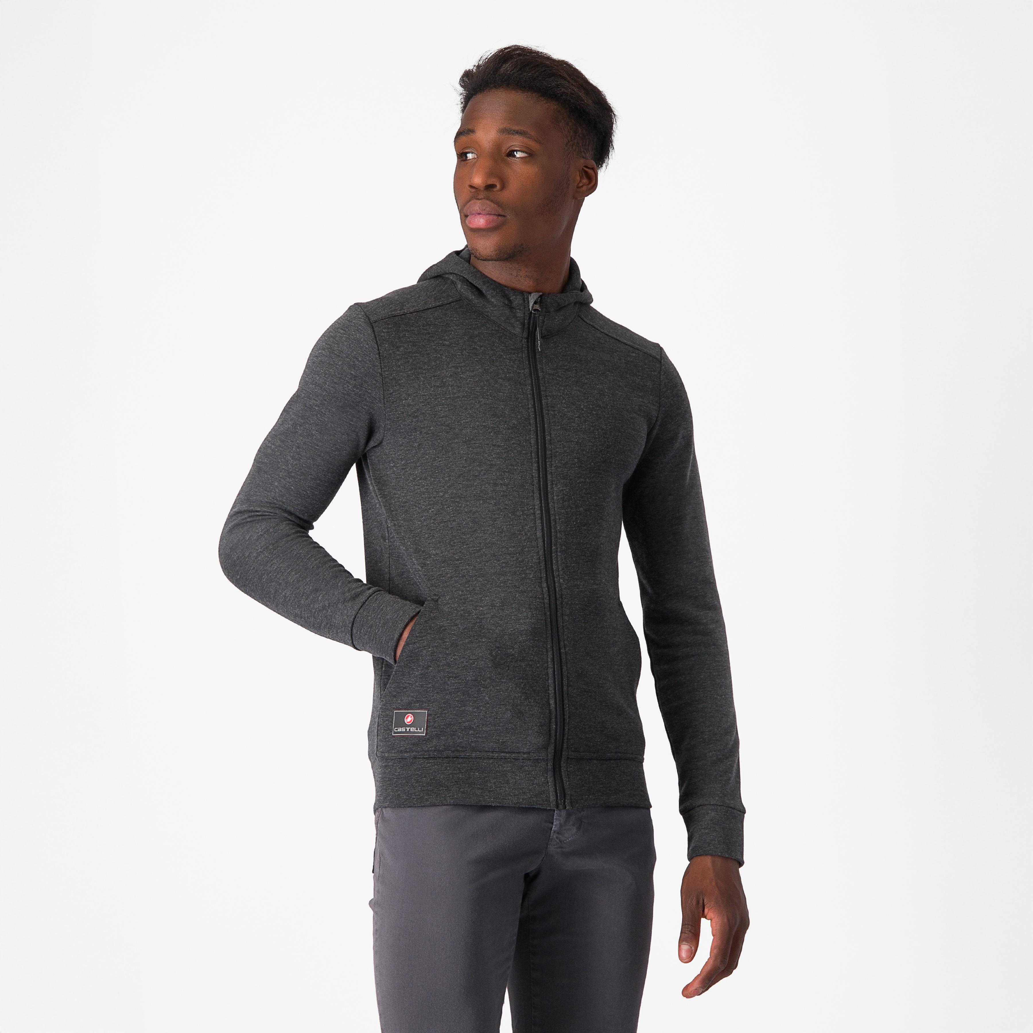 Milano 2 full zip fleece - dark gray - castelli