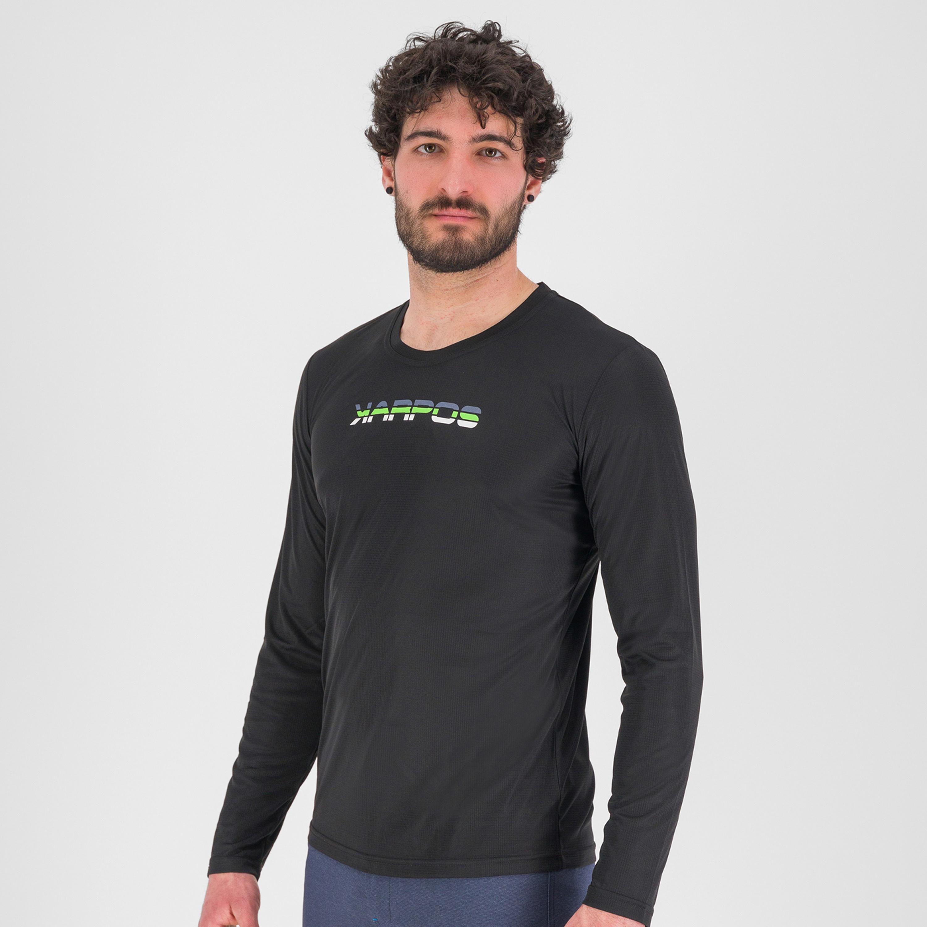 Loma jersey ls - black/jasmine green - karpos