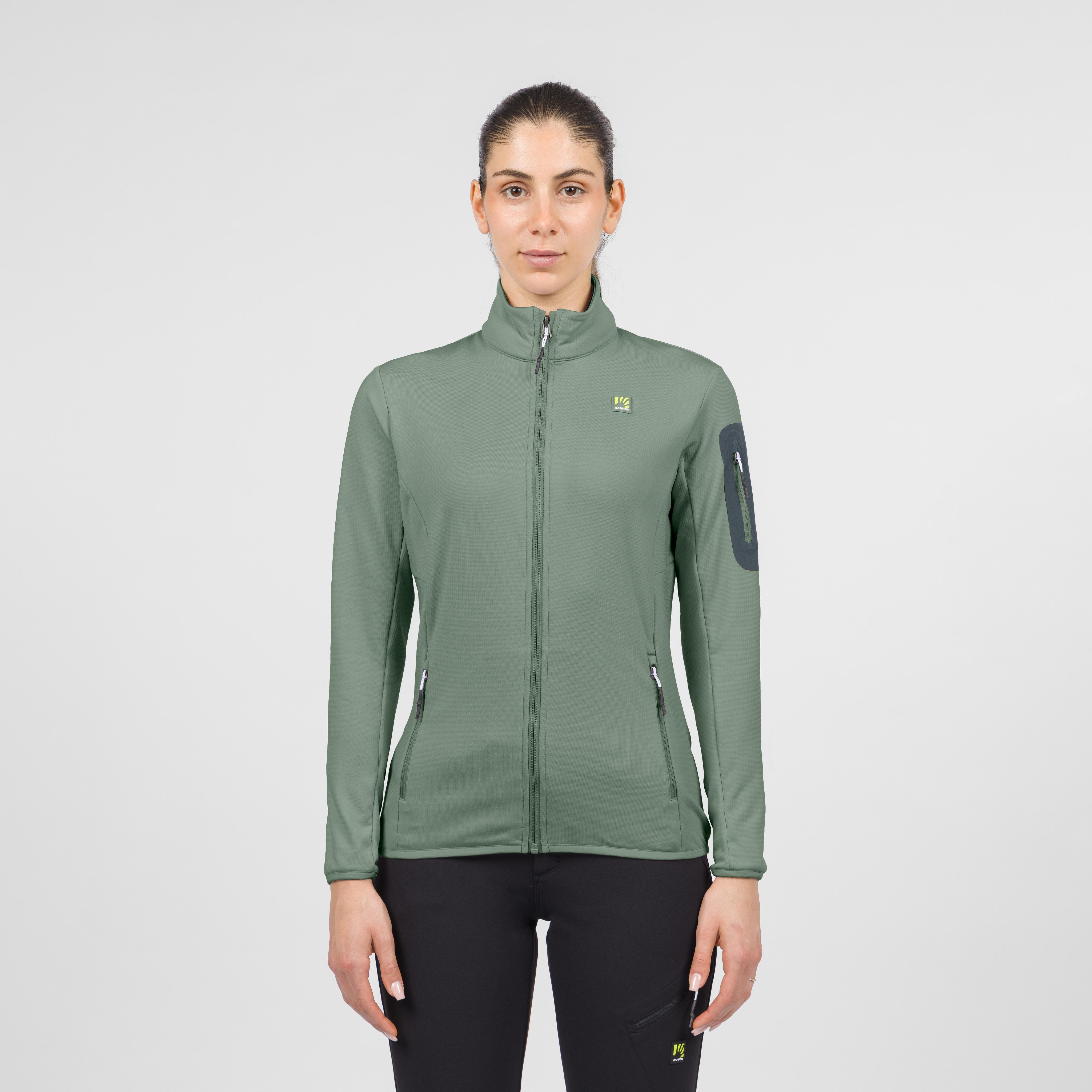 Bigontina w full zip fleece - hedge - karpos