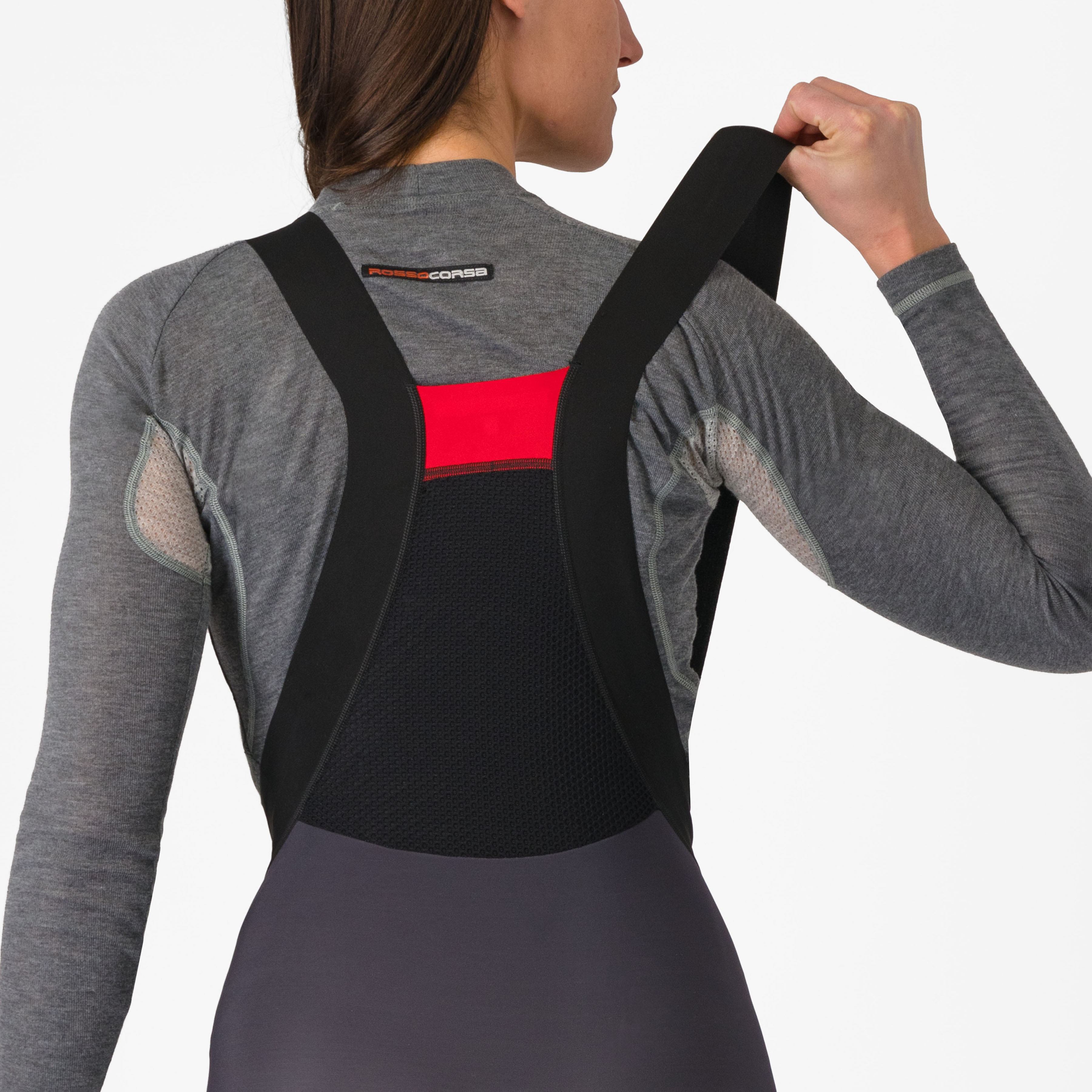 Sorpasso ros w bibtight - dark gray - castelli