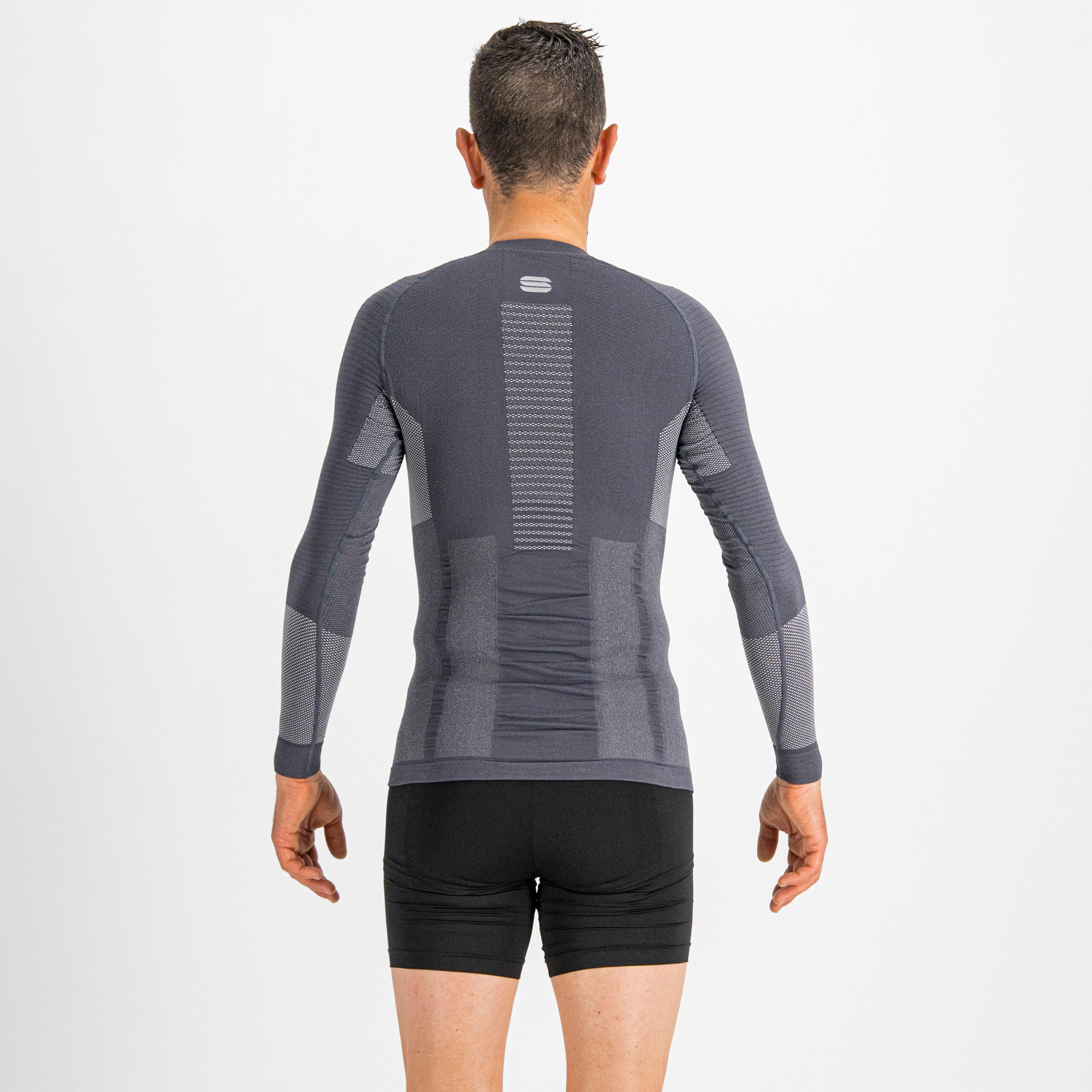 2nd skin tee long sleeve - dark grey silver - sportful
