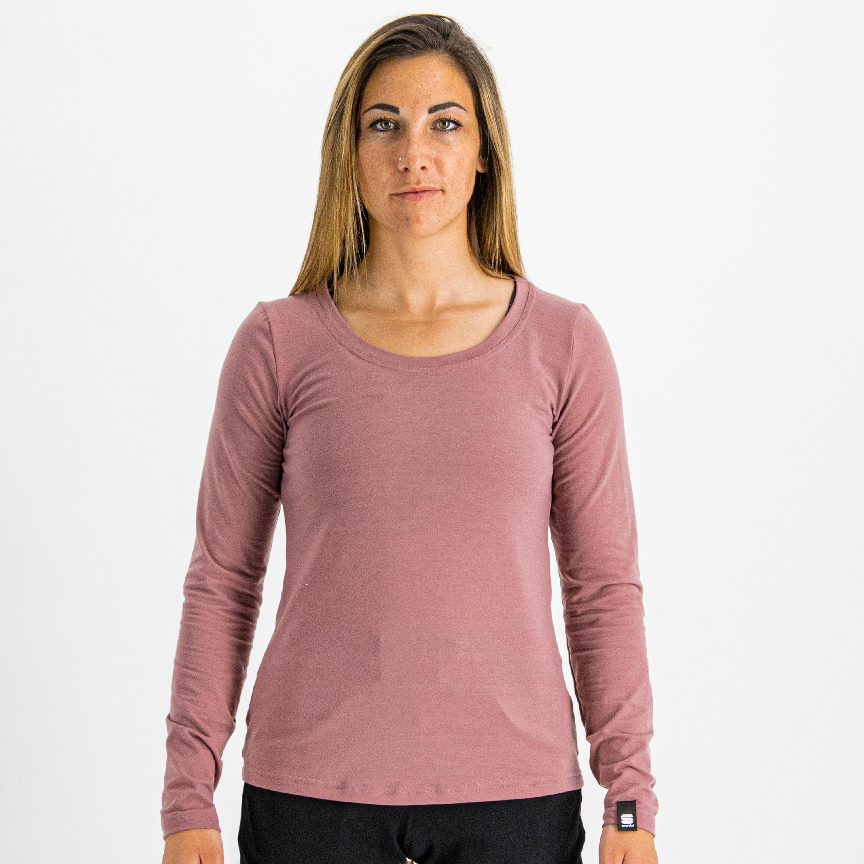 Xplore w tee long sleeve - mauve - sportful