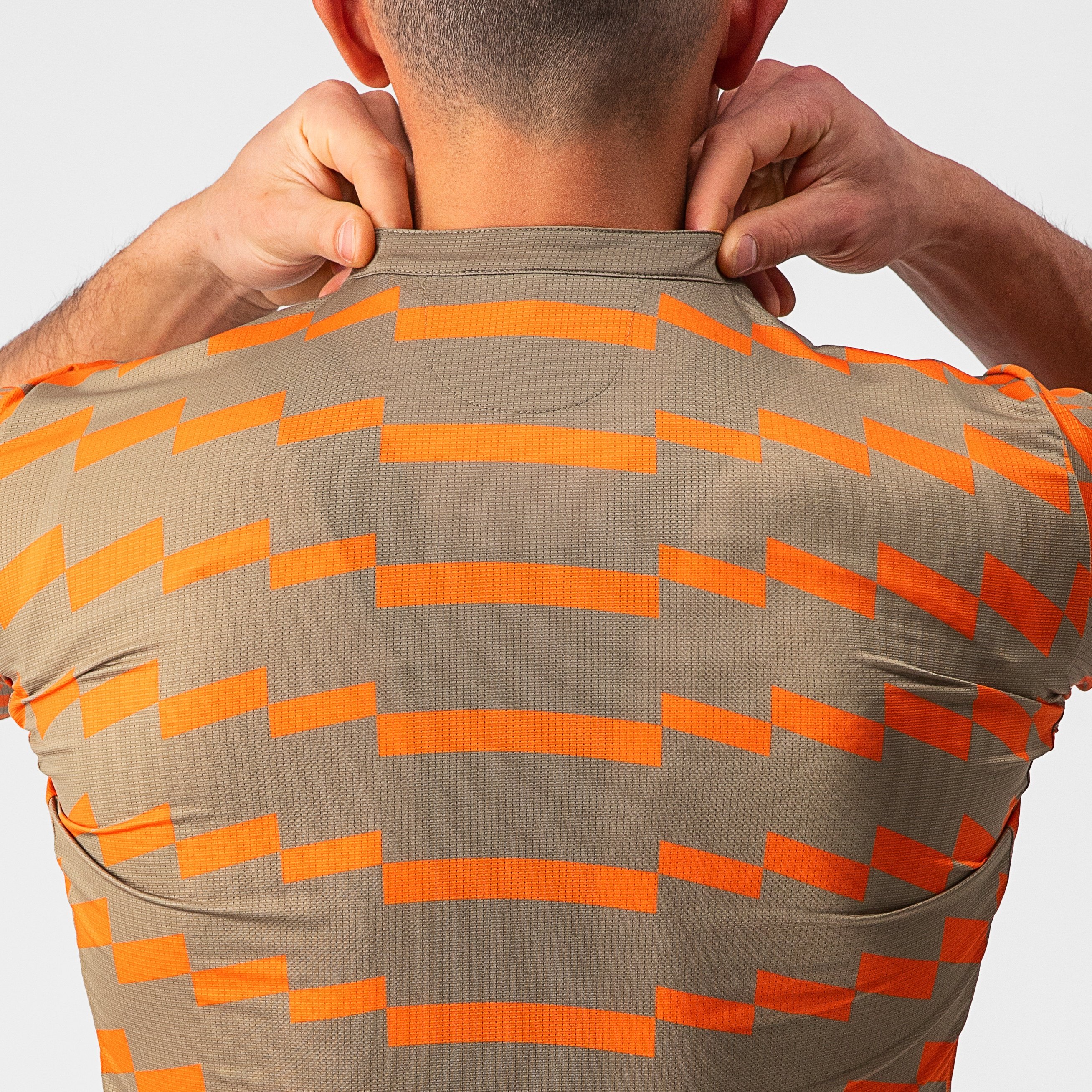 Unltd sterrato jersey - olive green/orange rust - castelli