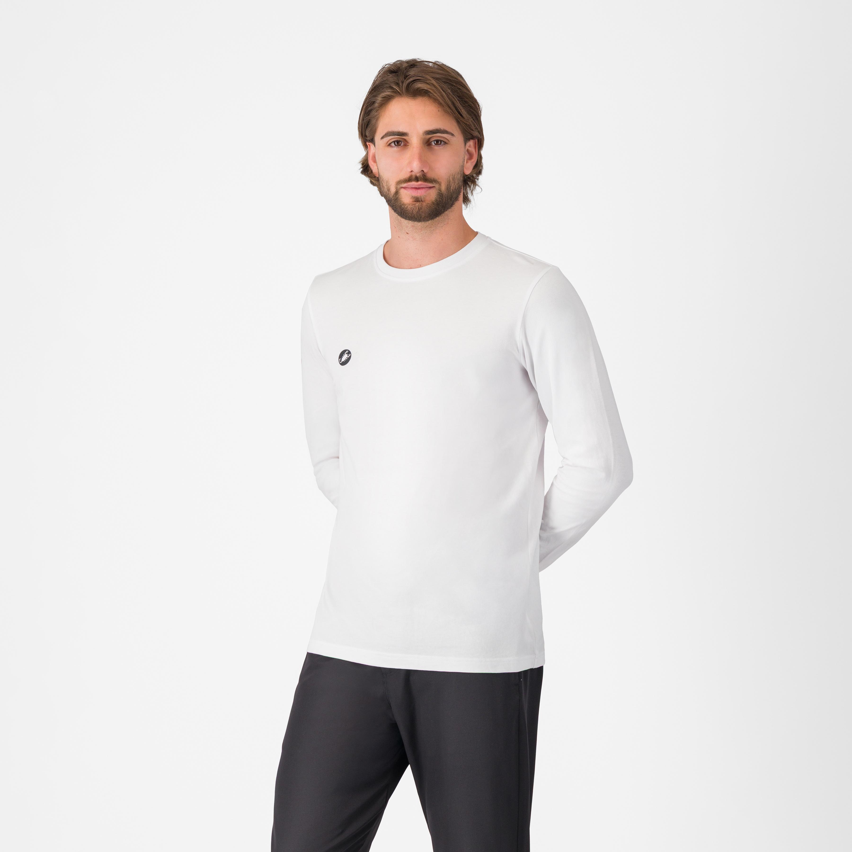 Sleeve logo ls tee - white - castelli