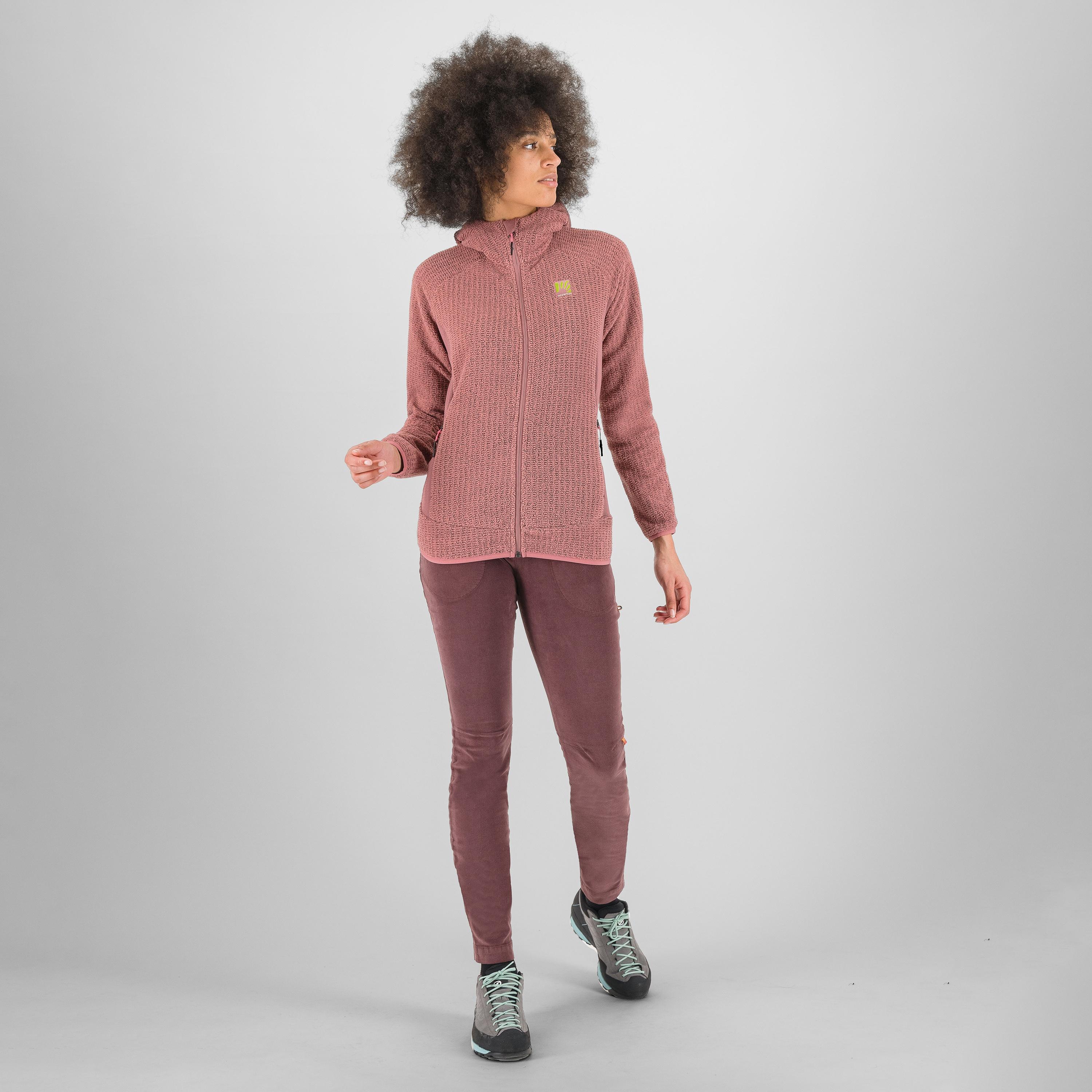 Rocchetta w hoodie fleece - deco rose - karpos