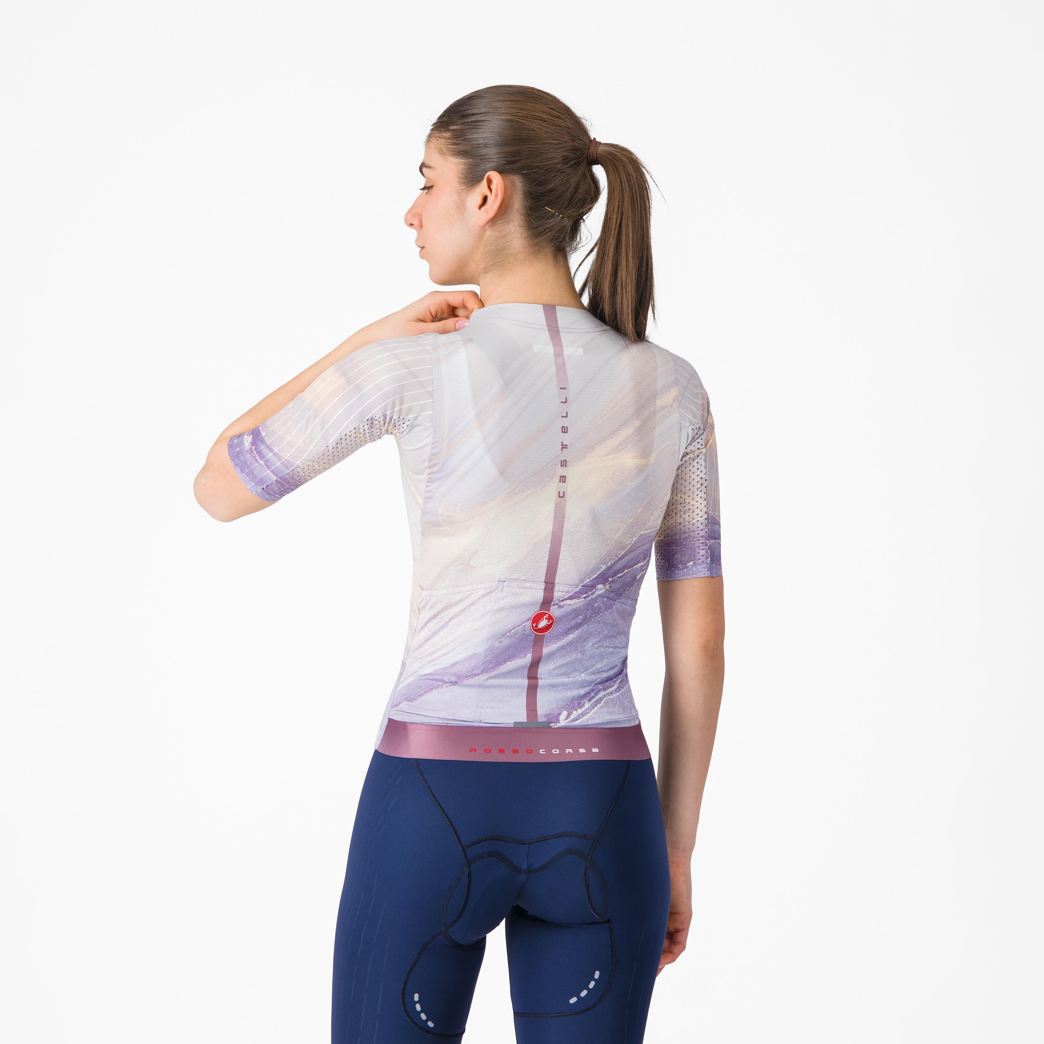Aero pro 8s w jersey - multicolor purple - castelli