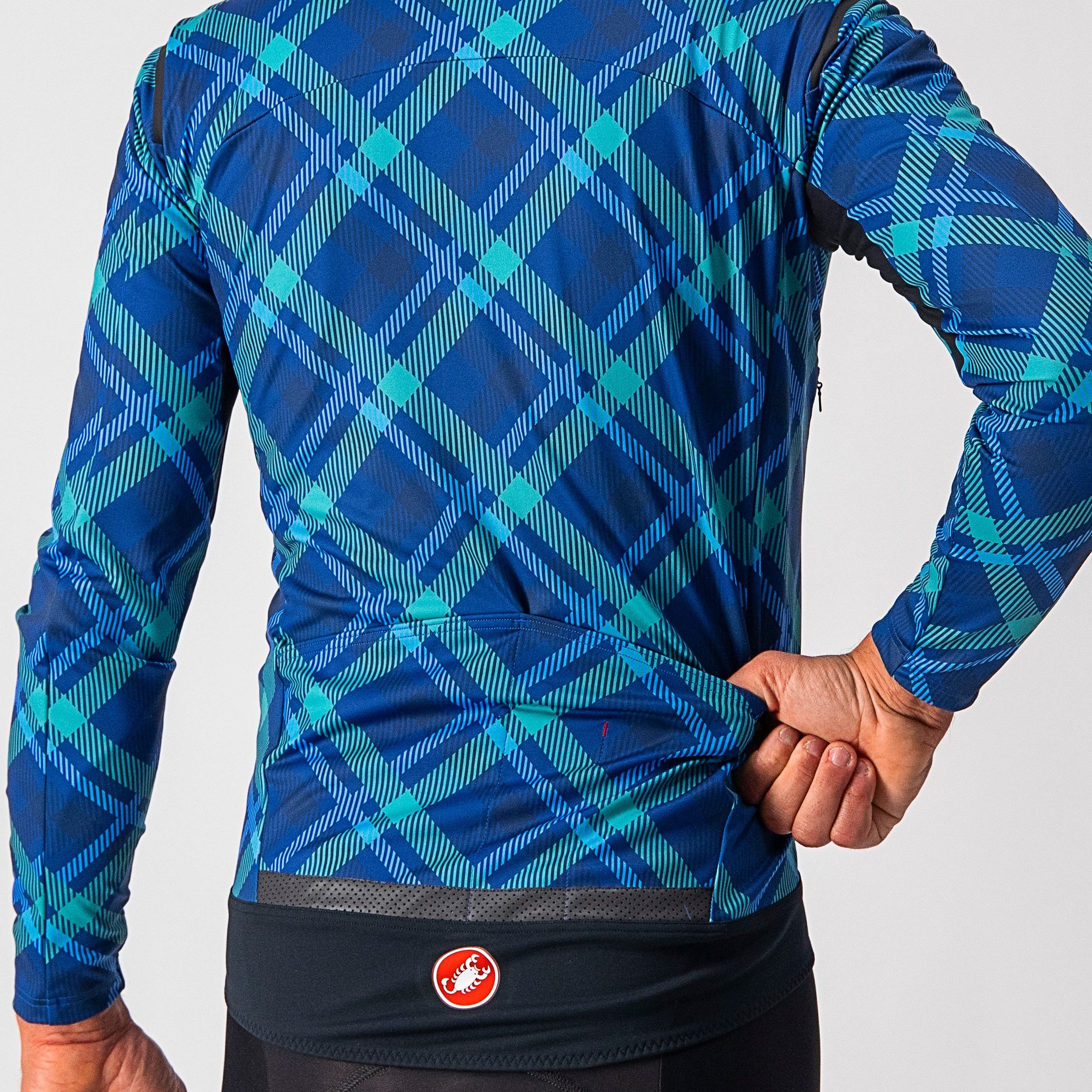 Perfetto ros long sleeve - ocean blue/malachite green-pla - castelli
