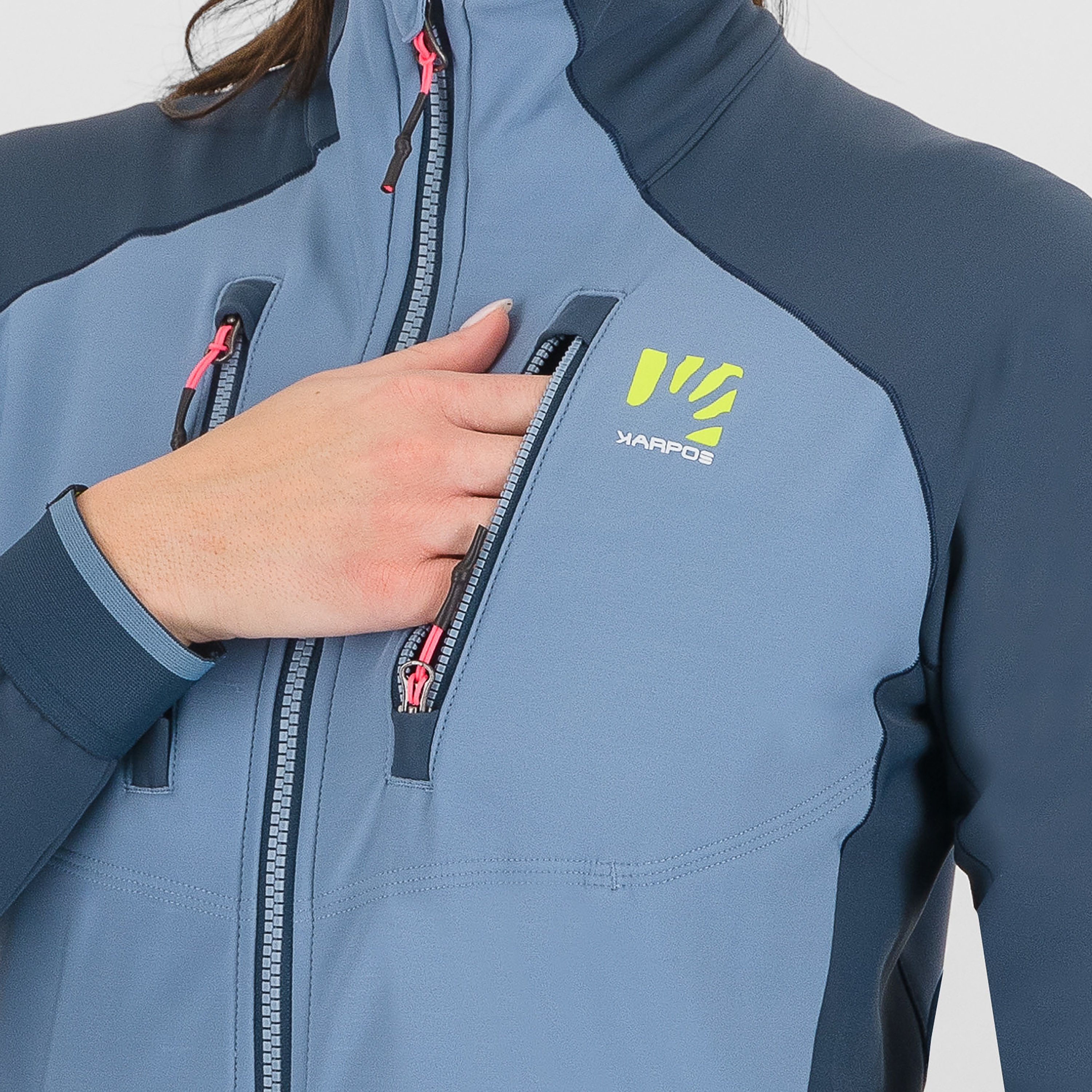 Alagna evo w jacket - spring lake/midnight - karpos