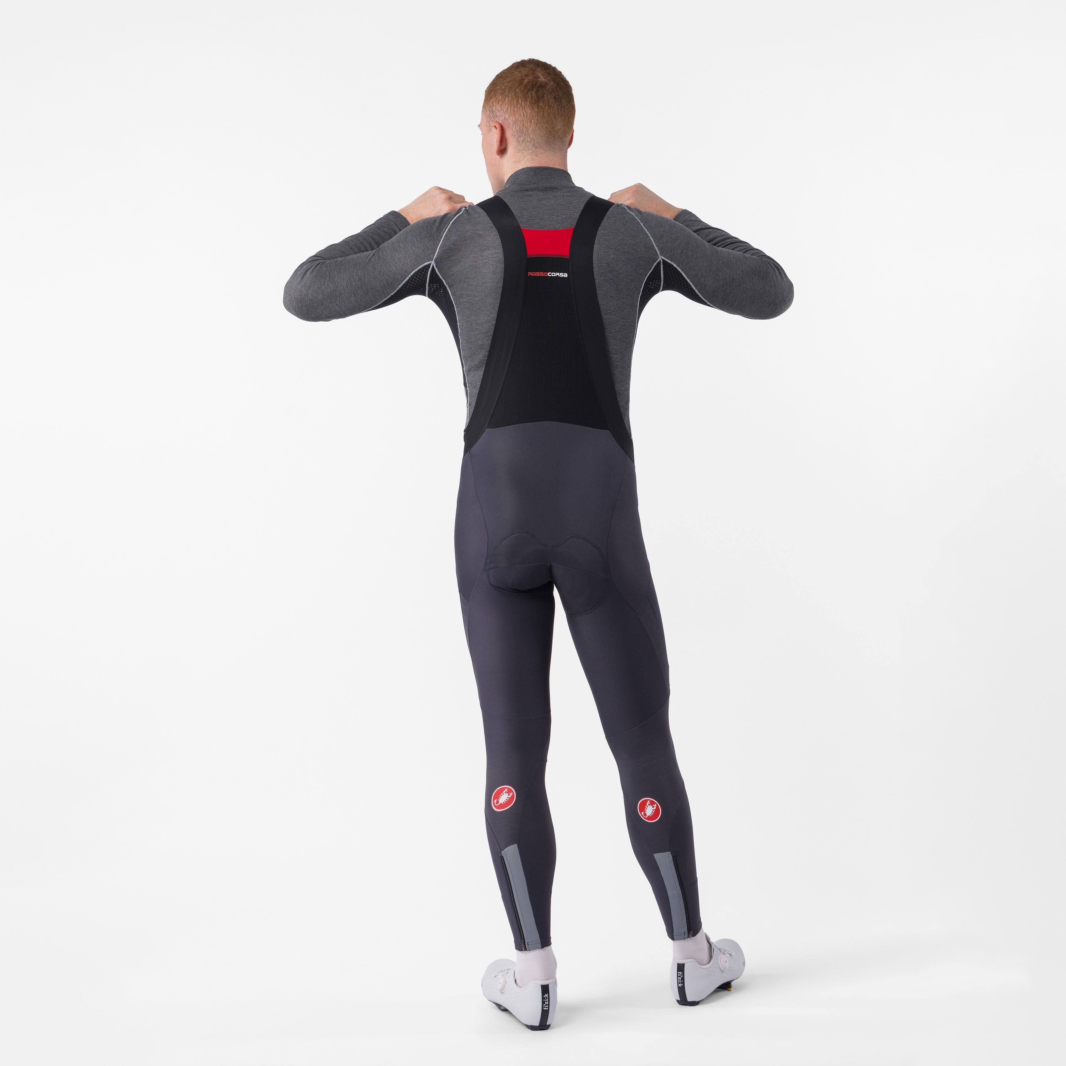 Sorpasso ros bibtight - dark gray - castelli