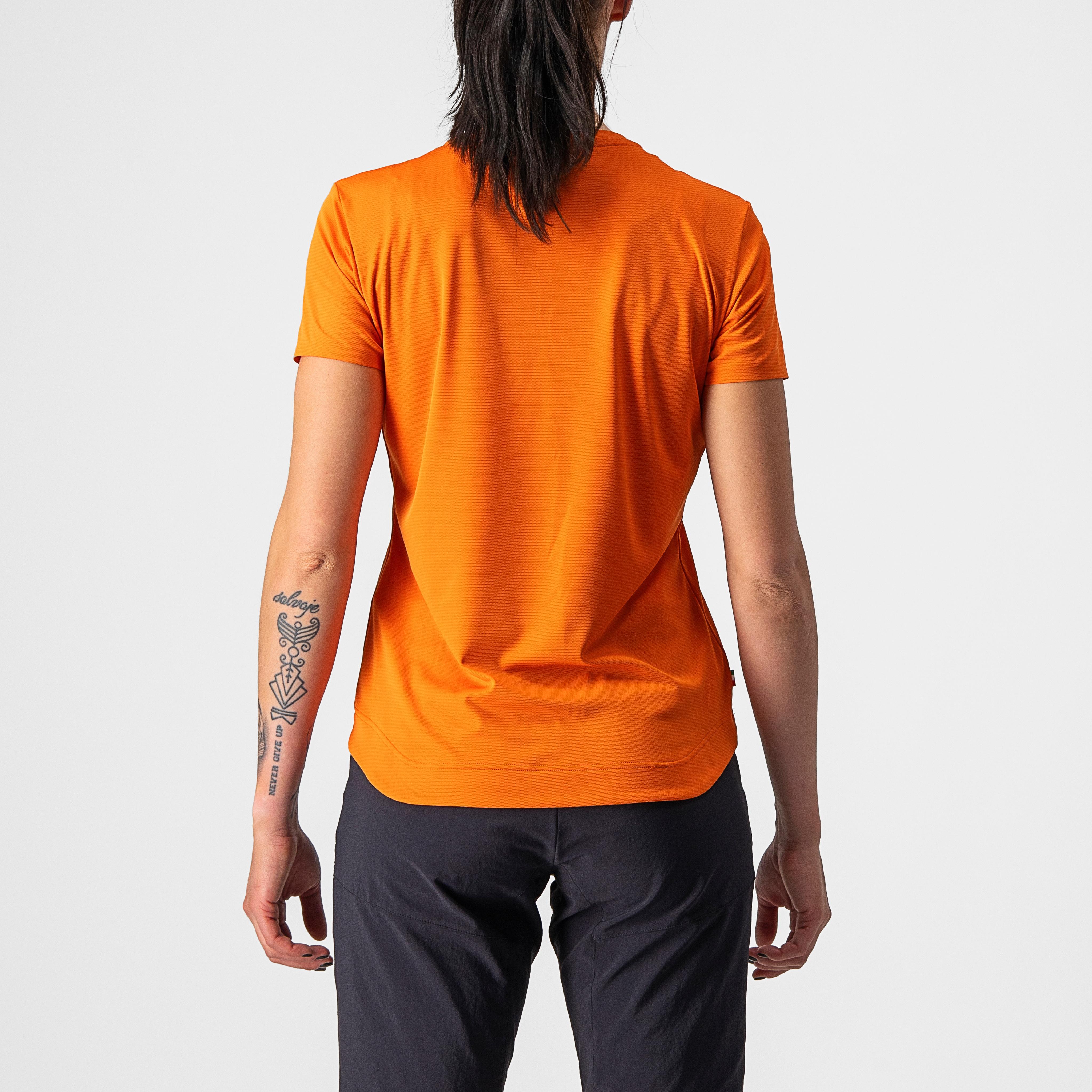 Tech 2 w tee - orange rust - castelli