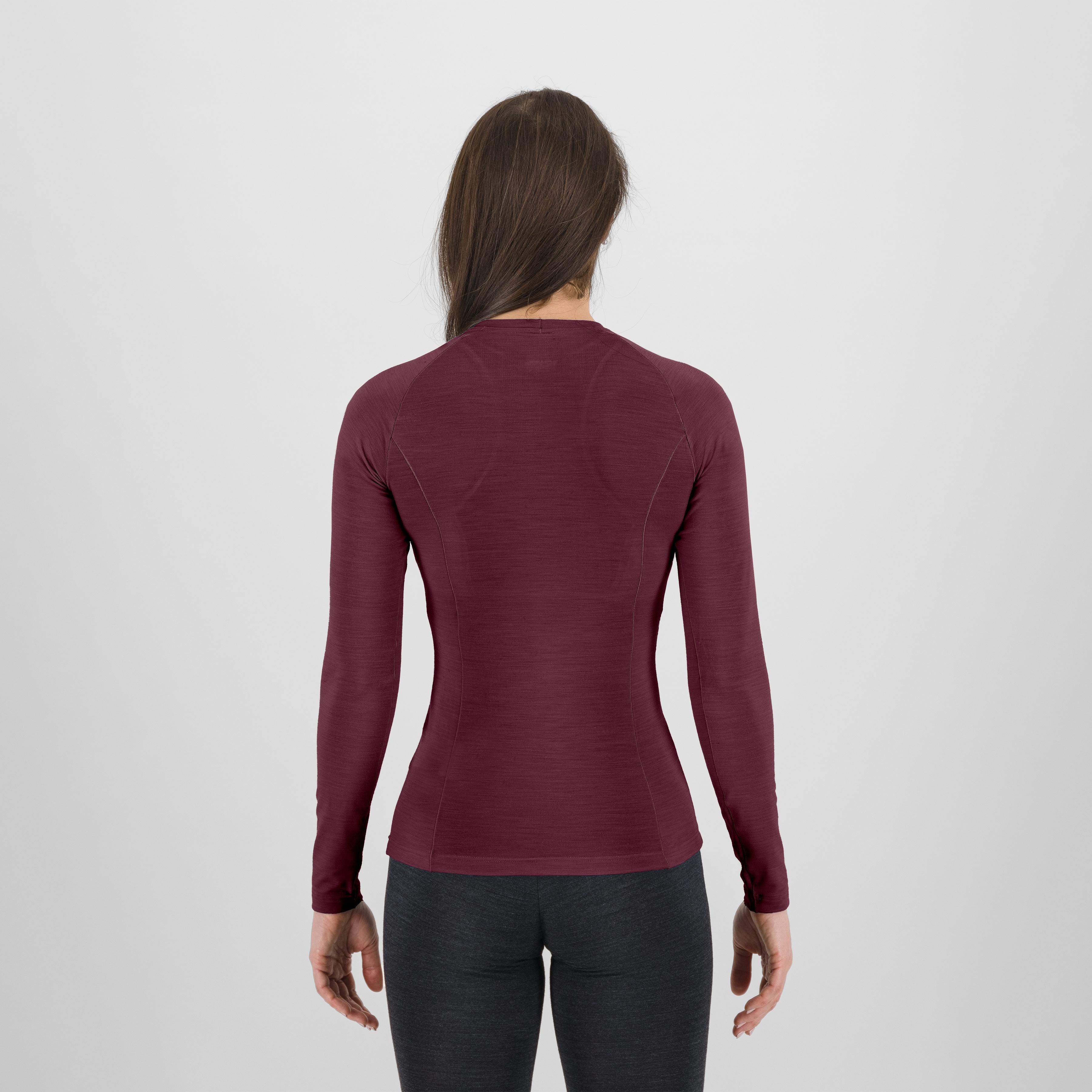 Dinamico merino 180  w jersey ls - crimson - karpos