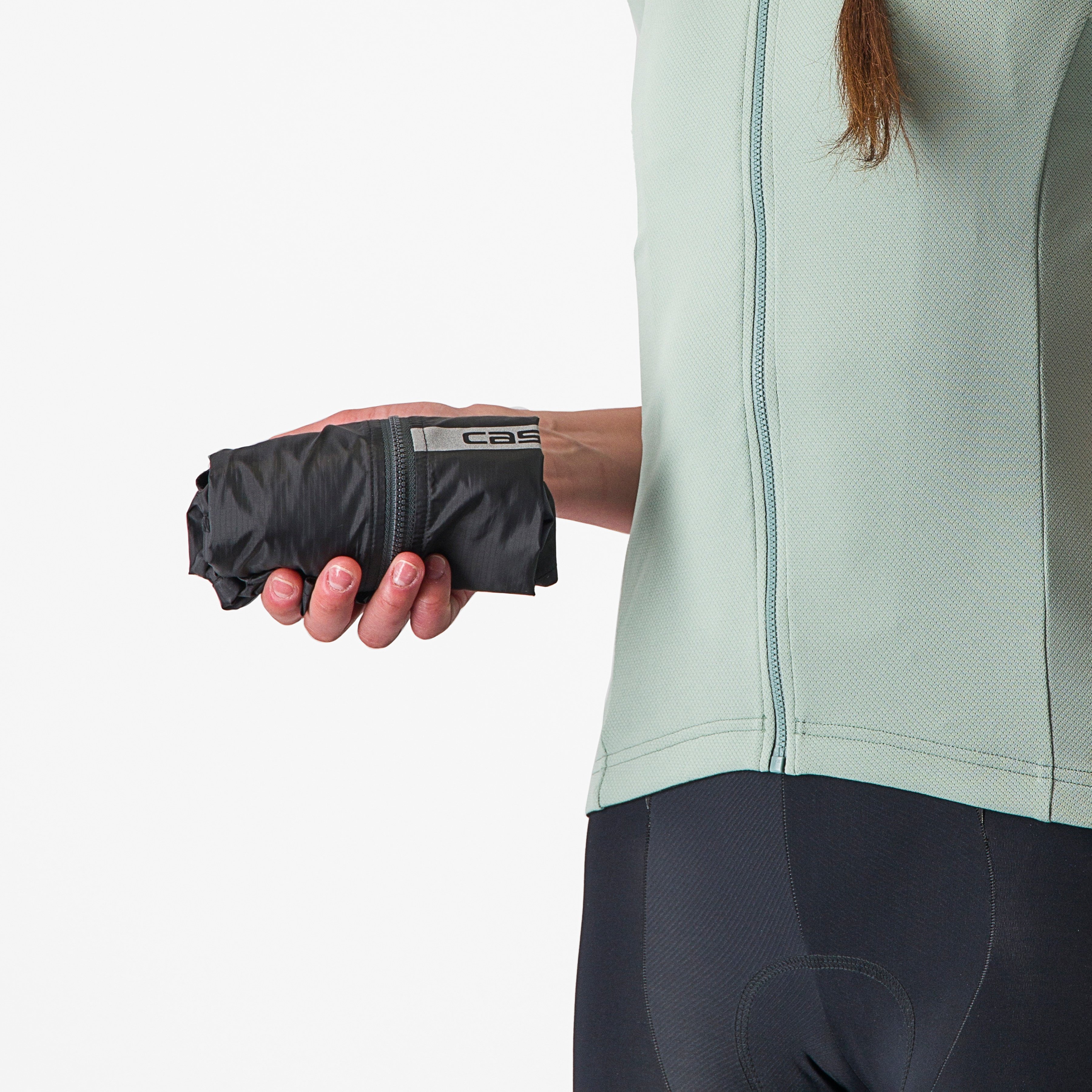 Squadra stretch w jacket - light black/dark gray - castelli