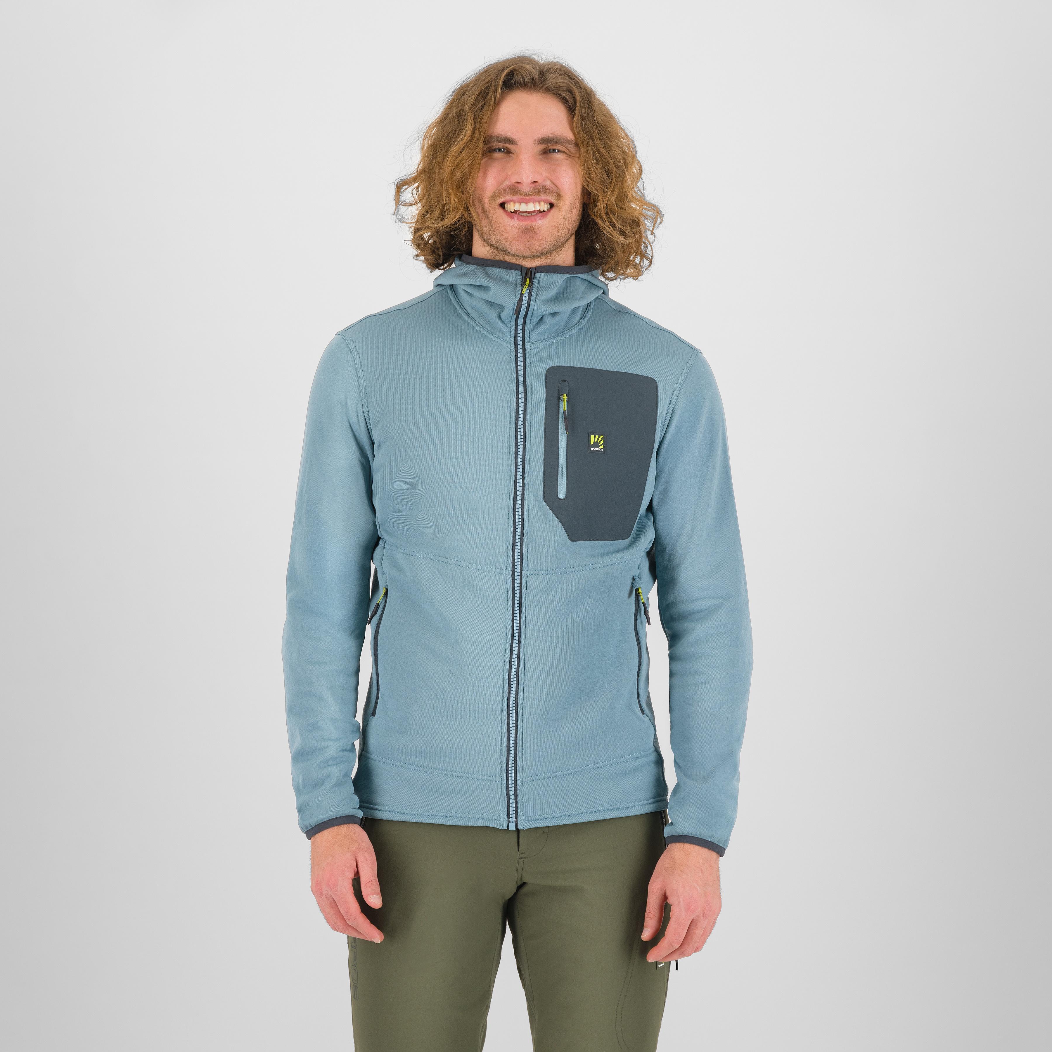 Antermoia hoodie fleece - smoke blue/woodl.gray - karpos