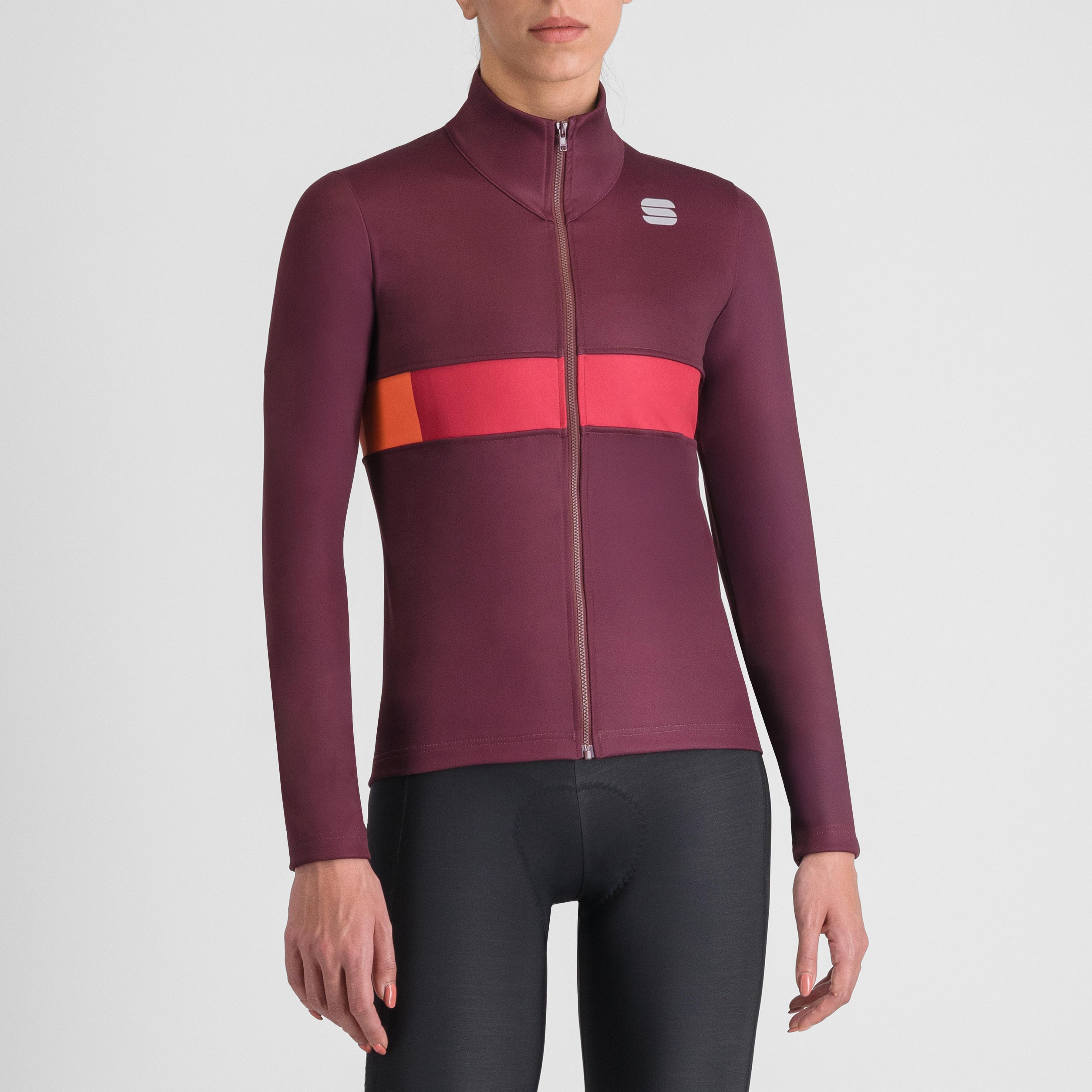 Neo 2 softshell w jacket - deep bordeaux red pompelmo - sportful