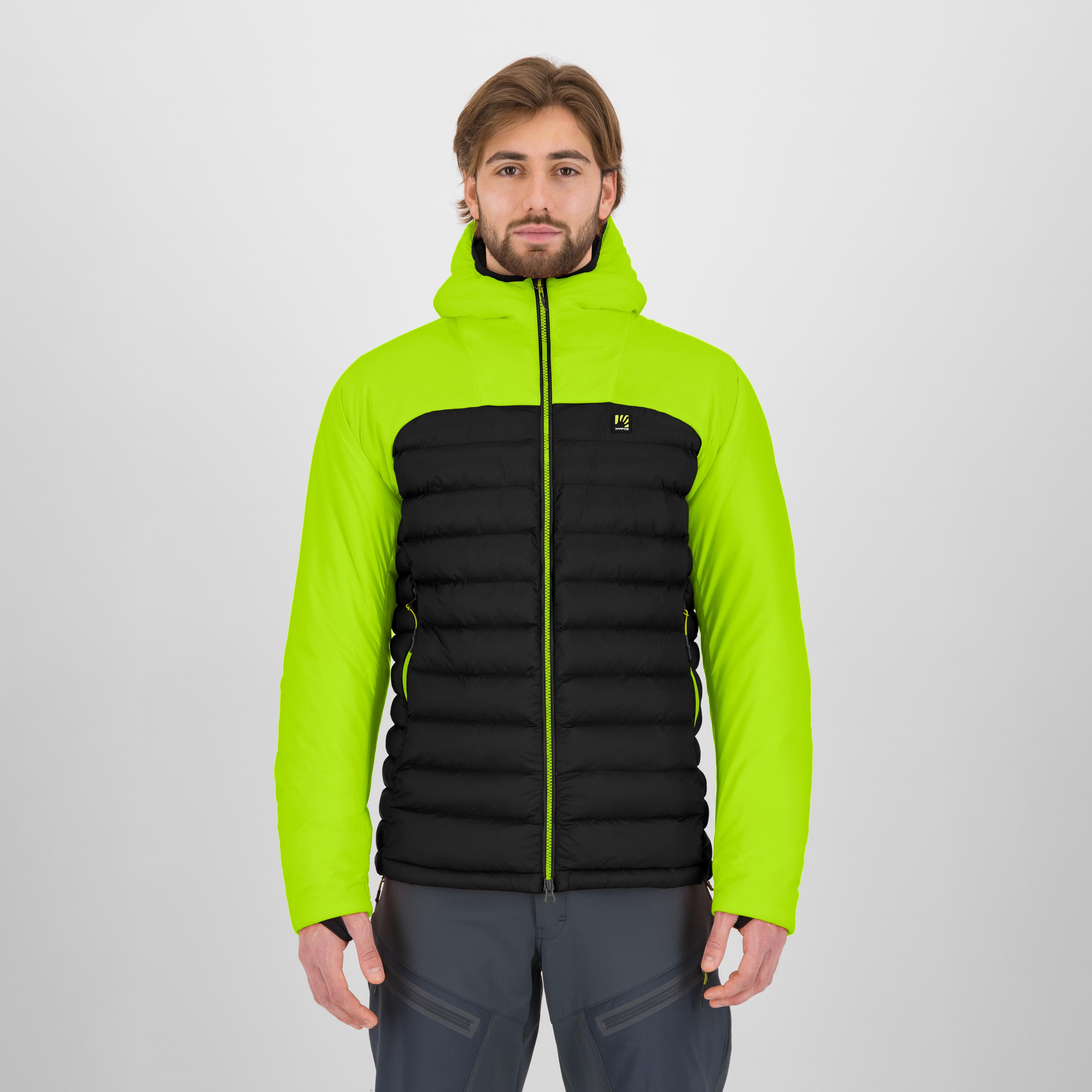 Sass d'ortiga hoodie jacket - black/acid lime - karpos