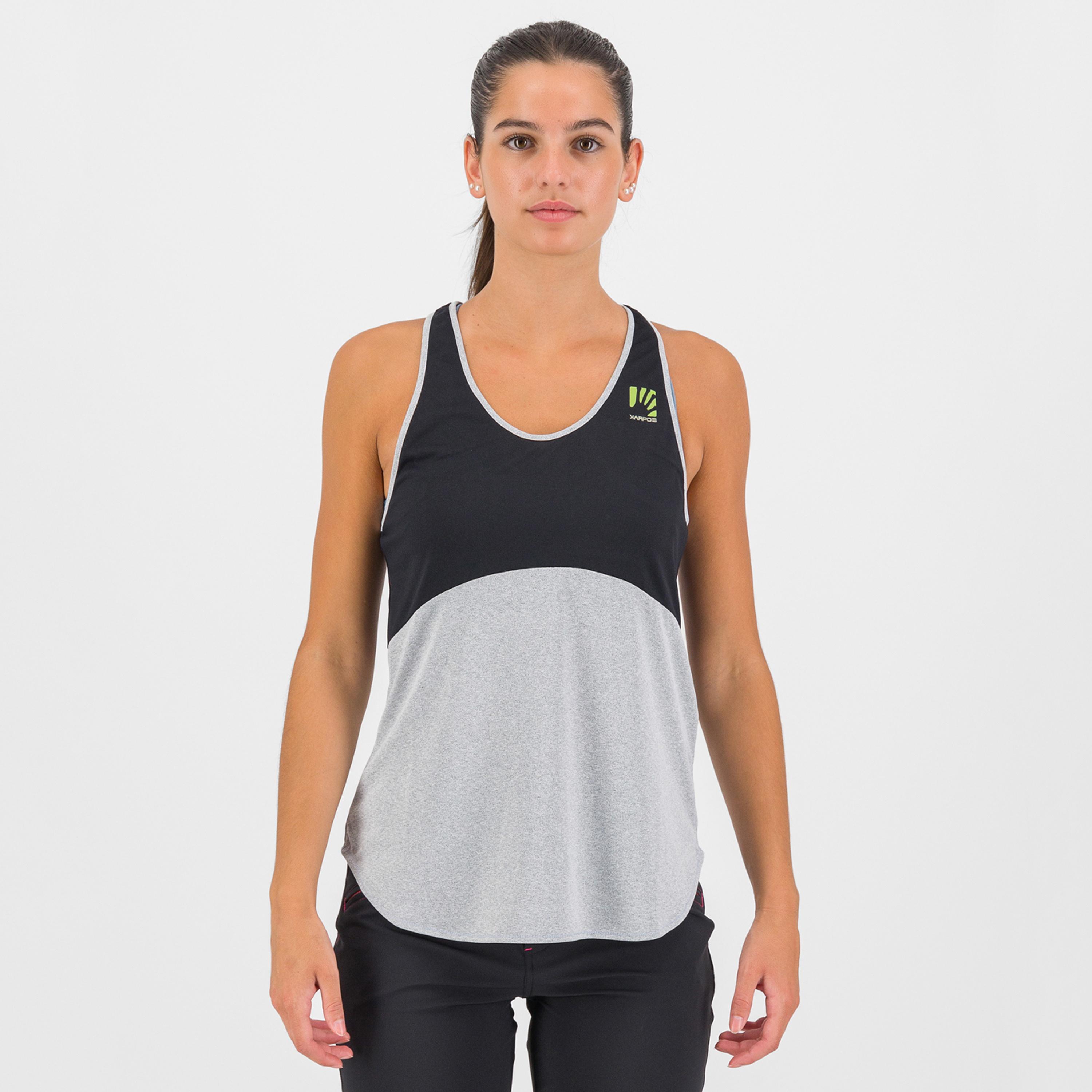 Alta via polartec w tank - black/white - karpos