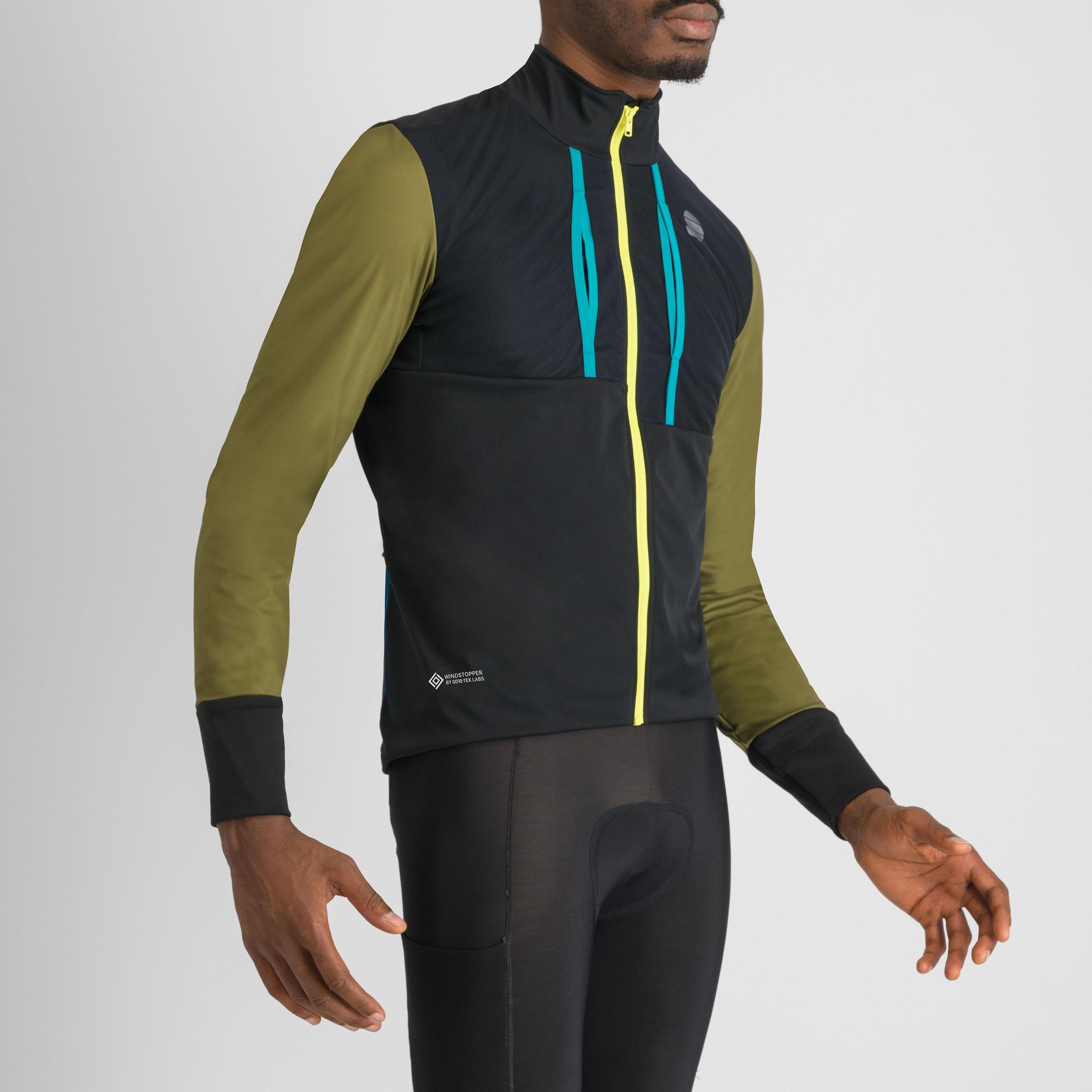Supergiara jacket - black green blu - sportful