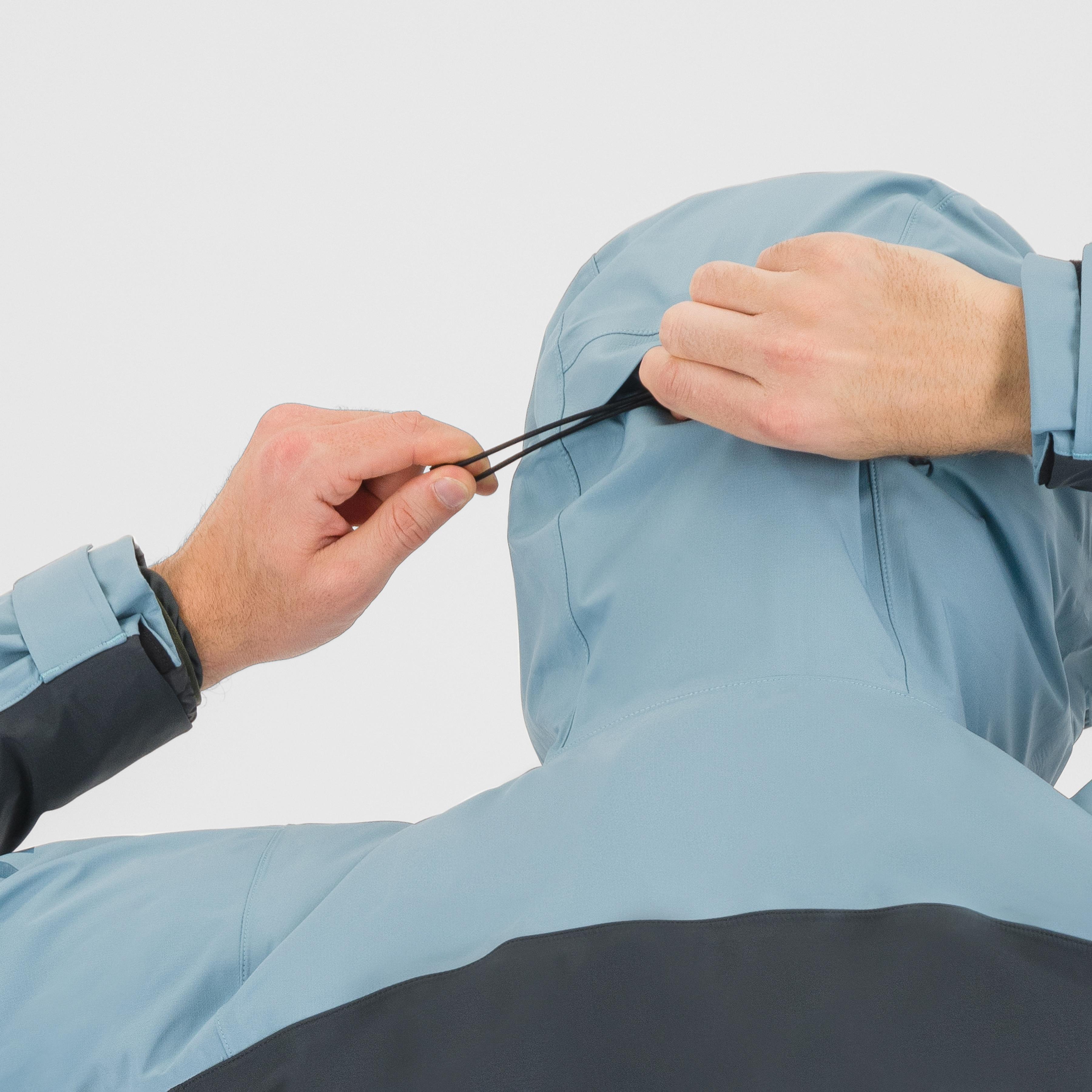 Midi shell jacket - woodl.gray/smoke blue - karpos