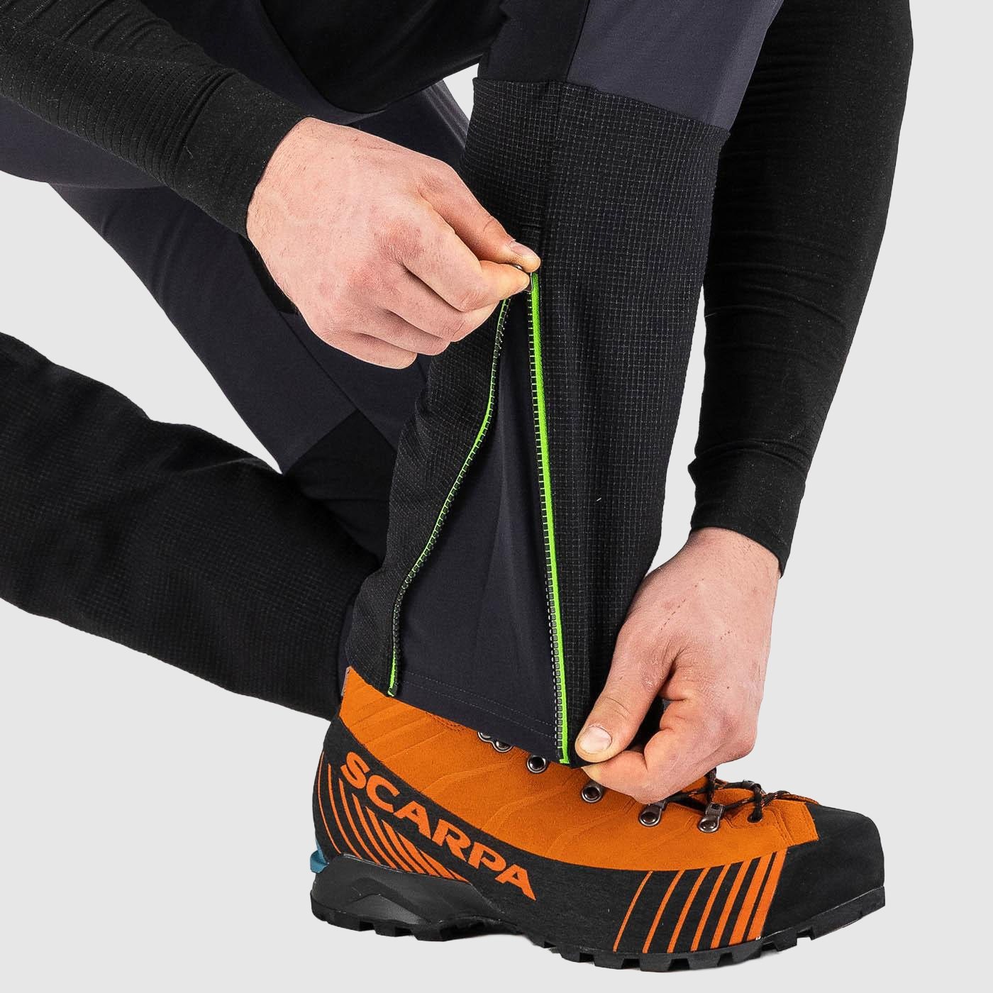 K-performance mountaineer pant - black green fluo - karpos