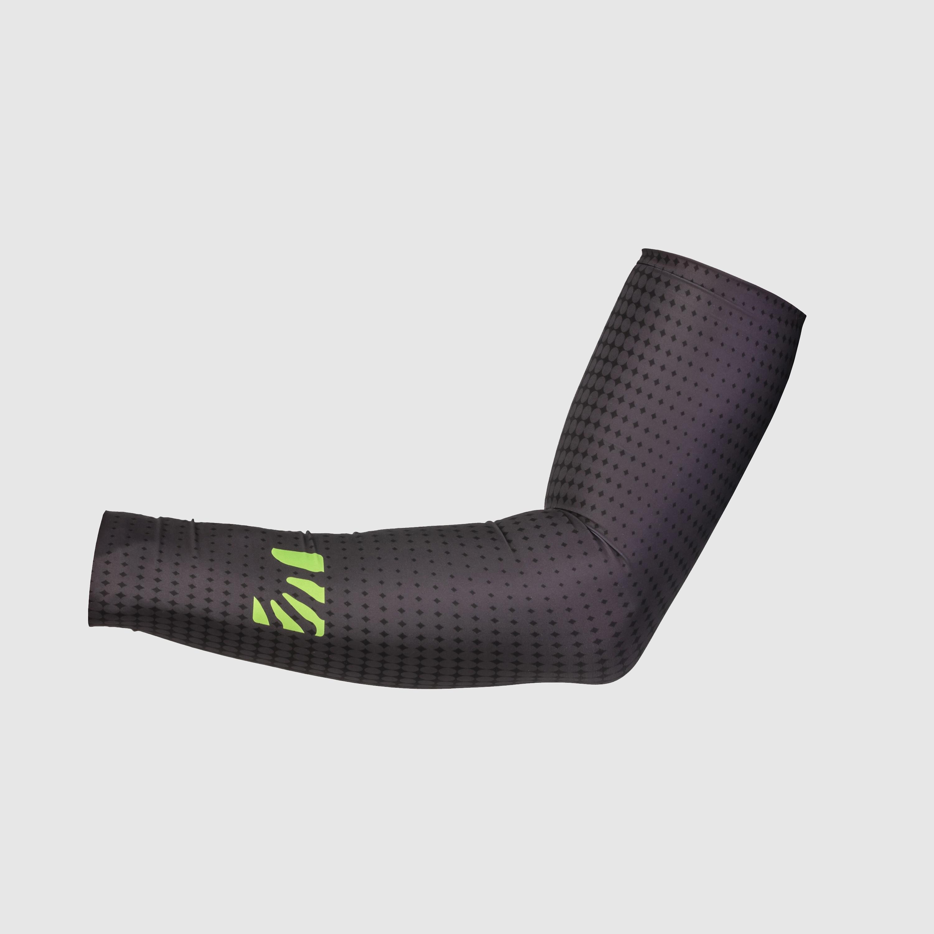 Lavaredo arm warmers - black/green fluo - karpos