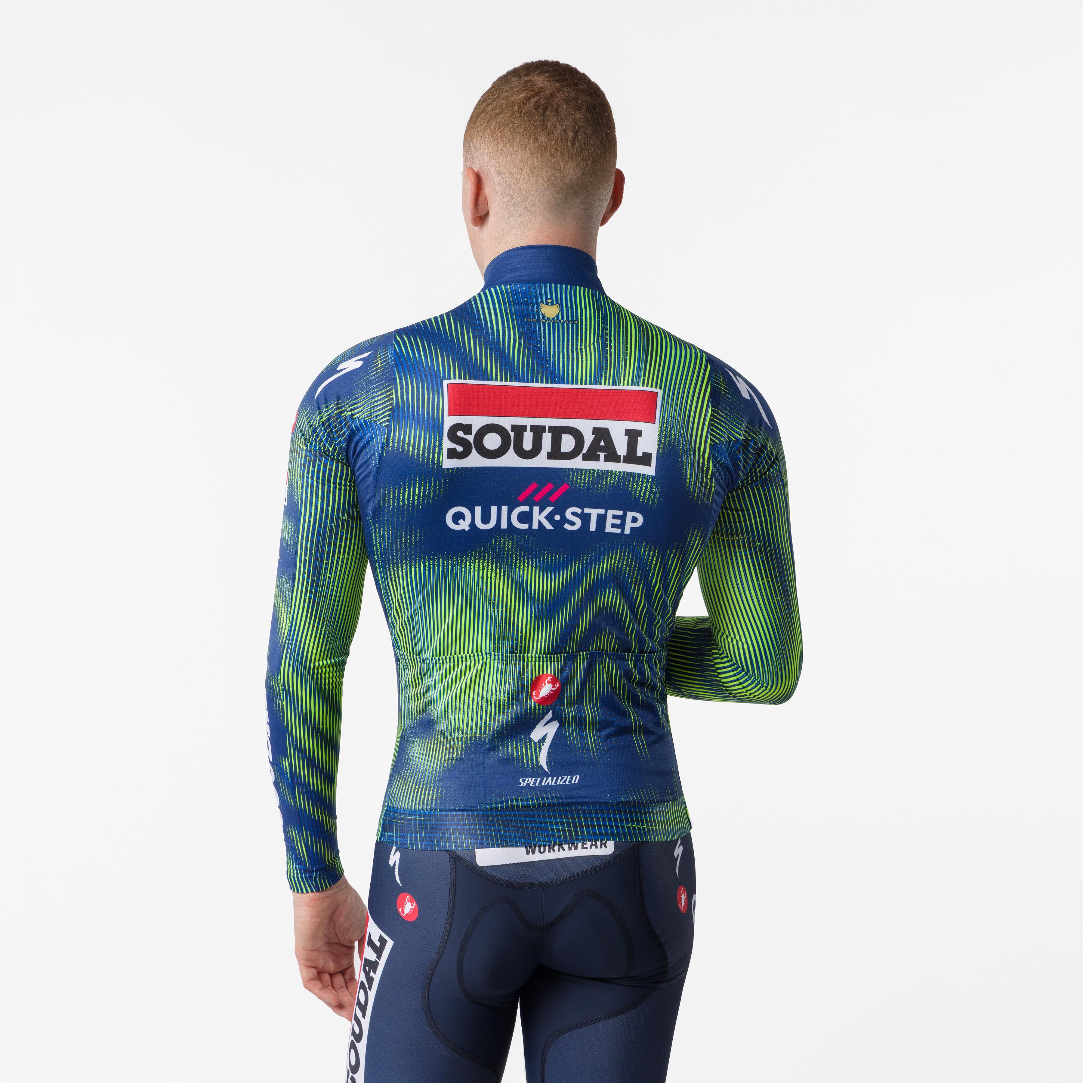Mid weight 2 ls jersey - blue/electric lime - castelli