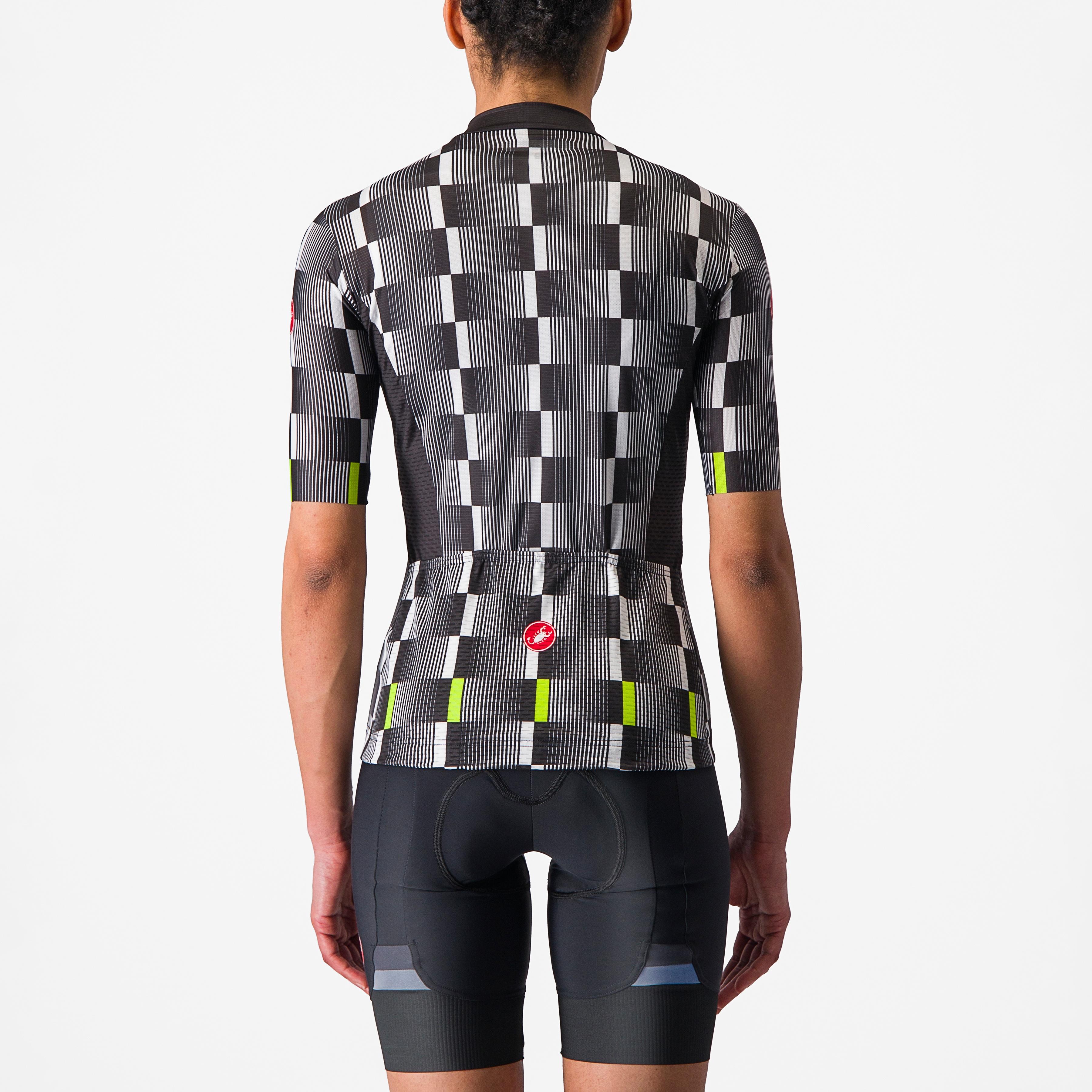 Dimensione jersey - black/white-electric lime - castelli