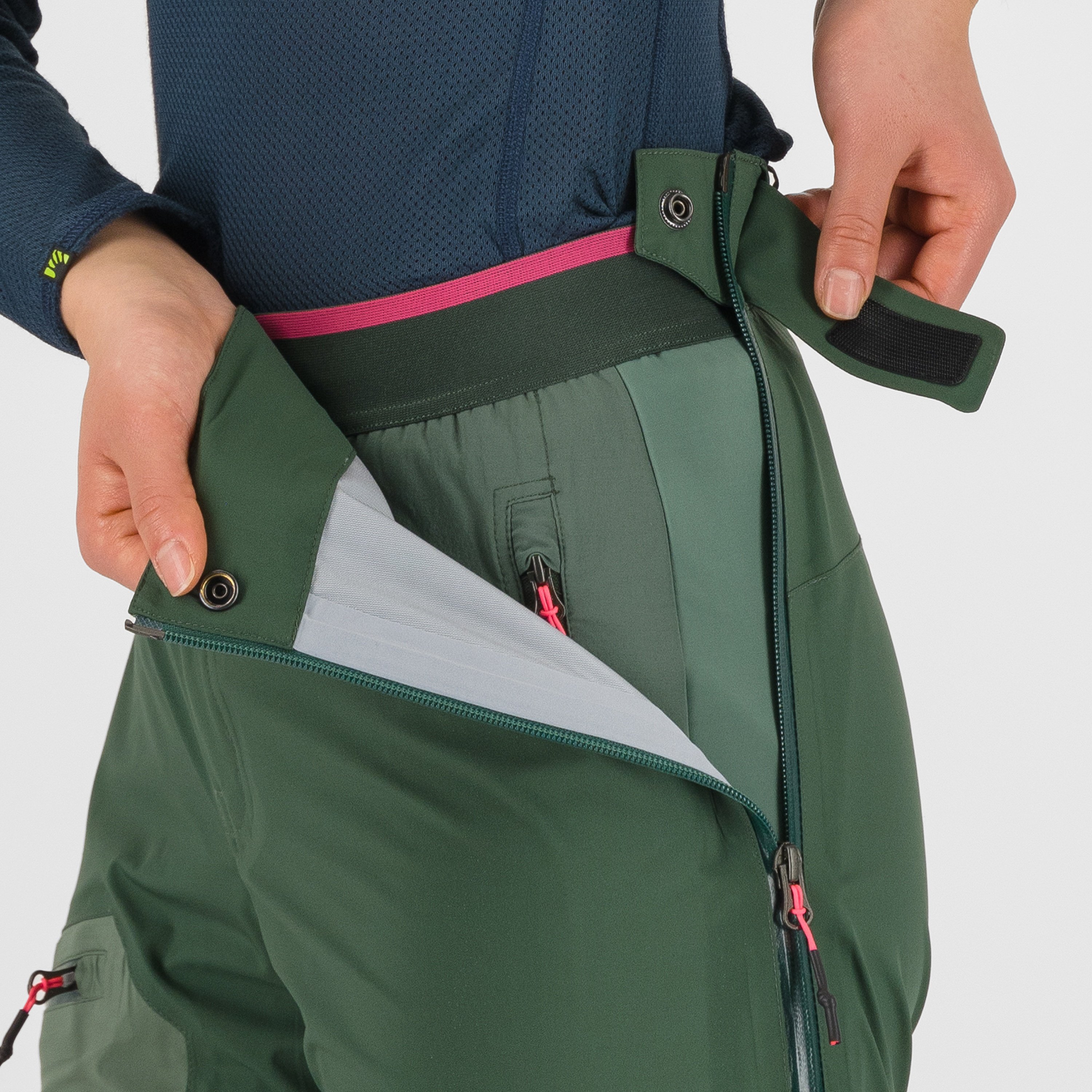 Valsesia shell w pant - jungle green/duck green - karpos