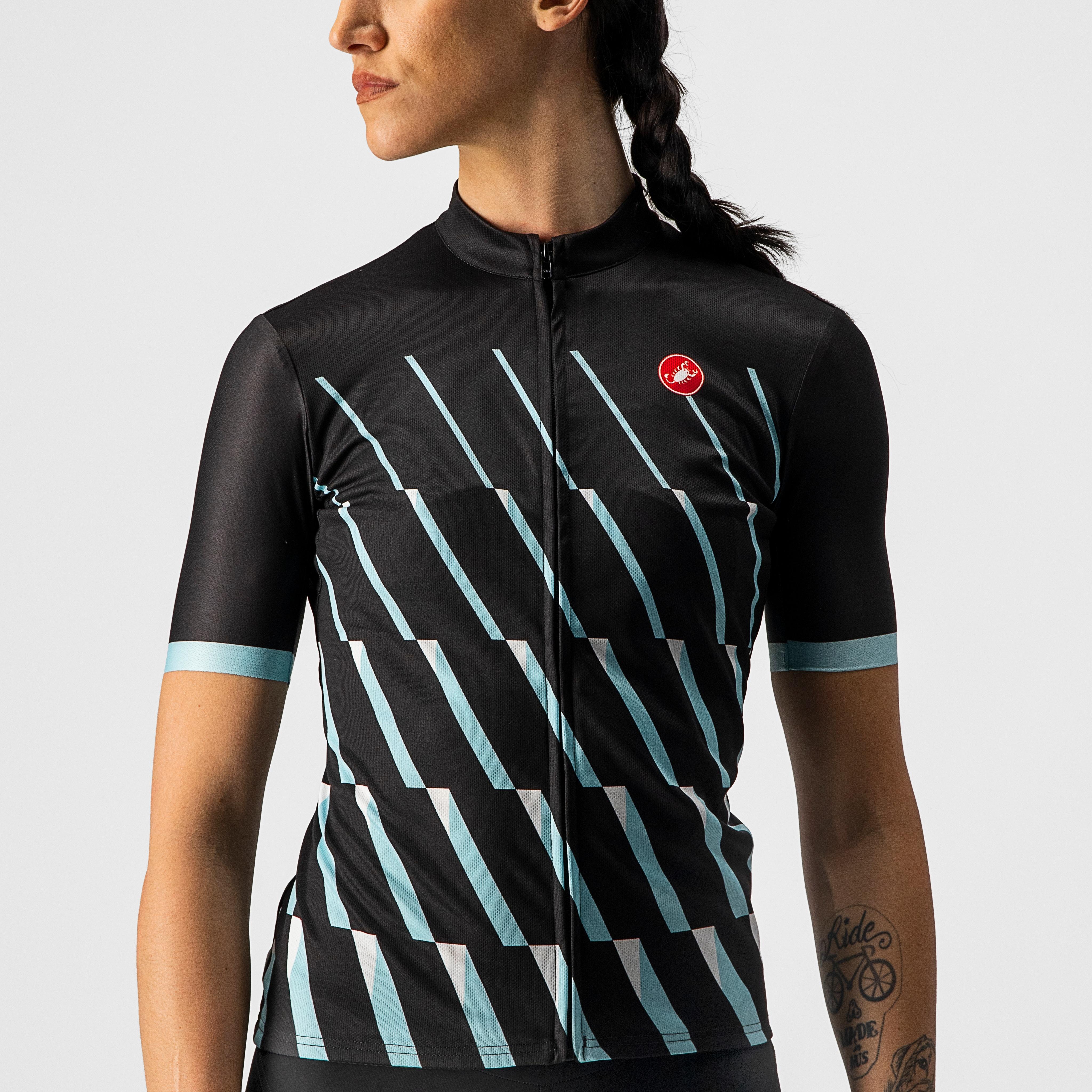 Pendio jersey - light black/sky light-white - castelli
