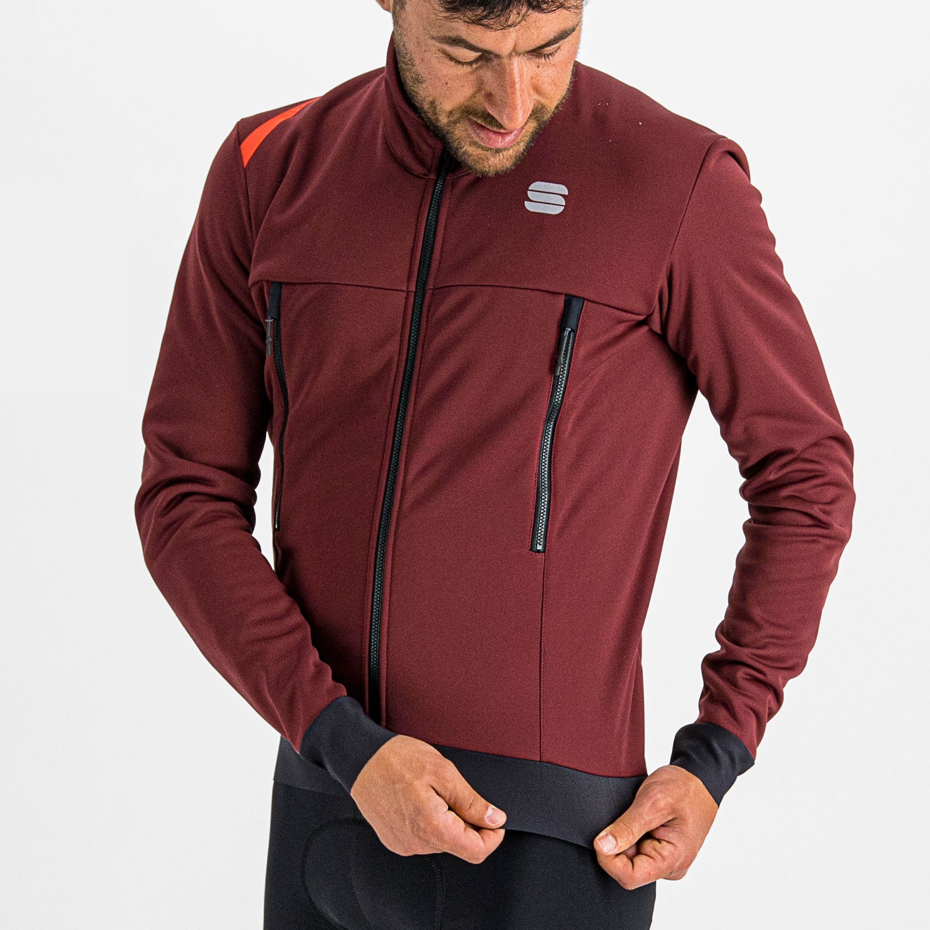 Fiandre warm jacket - red wine - sportful