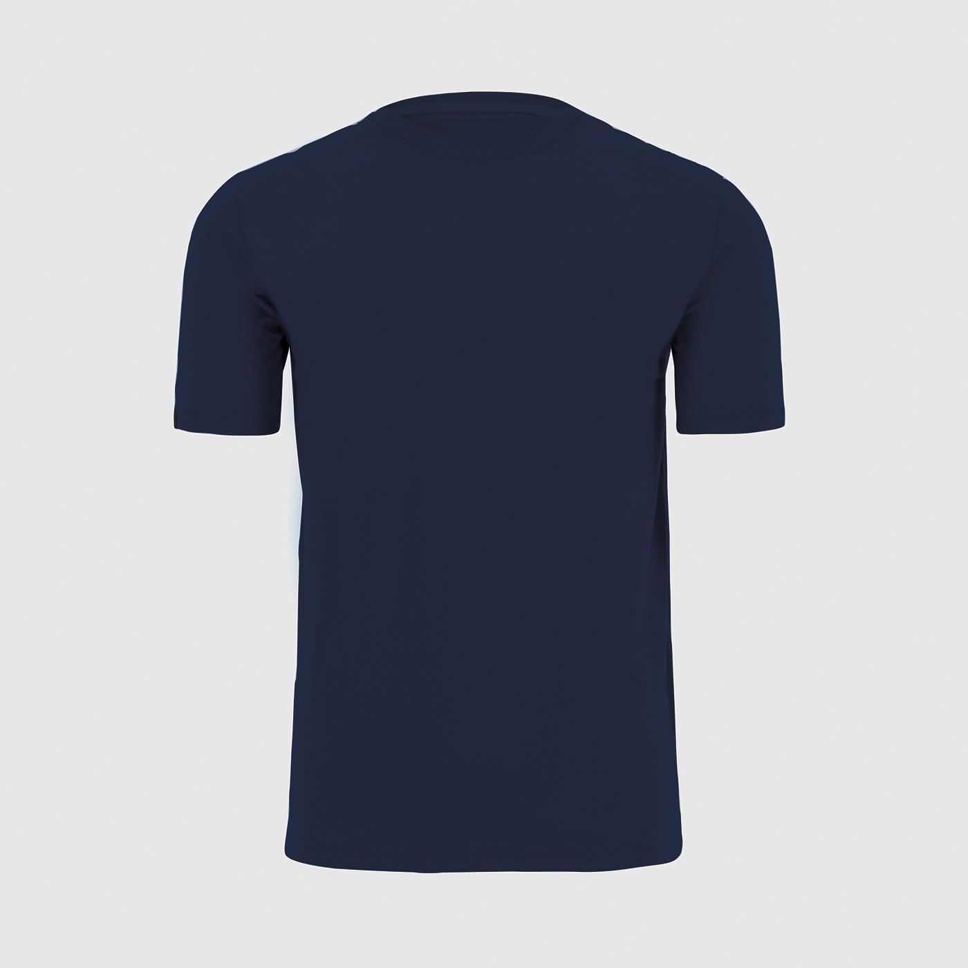 Berto cotton t-shirt - blu spazio - karpos